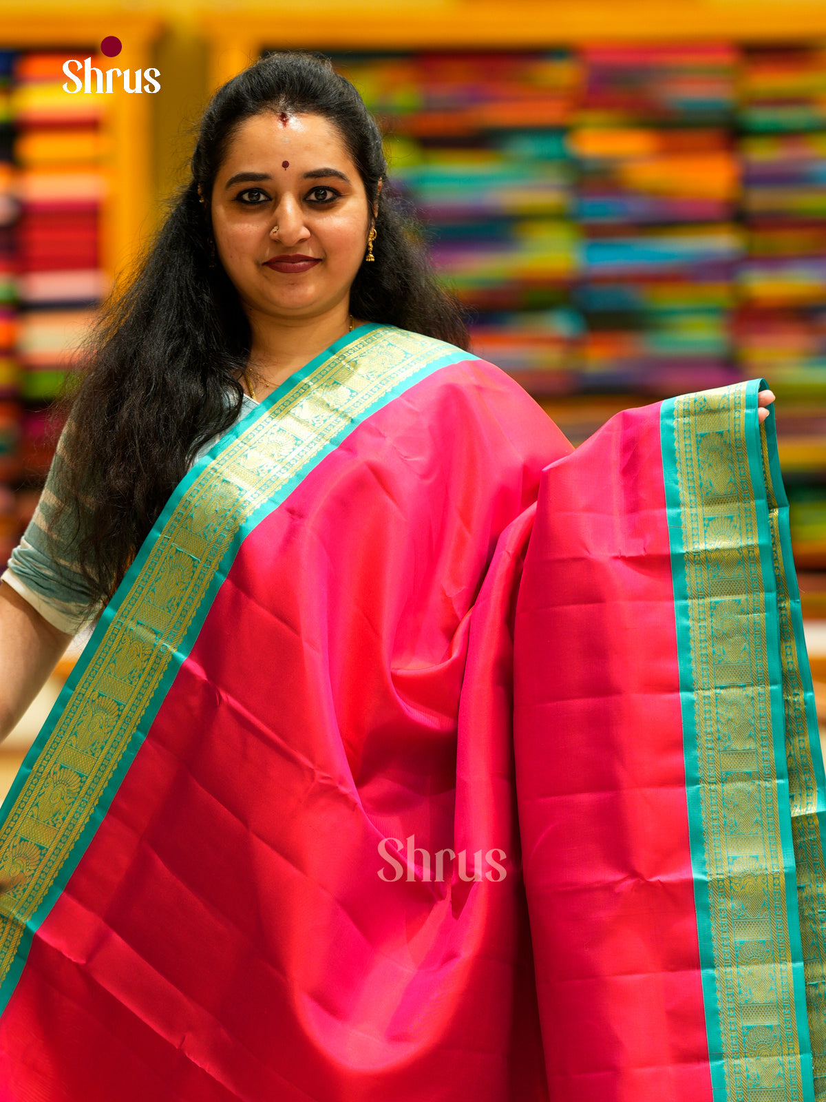 Kanchipuram silk 9Yards Saree - EDS29100 - Shop on Shrus.com