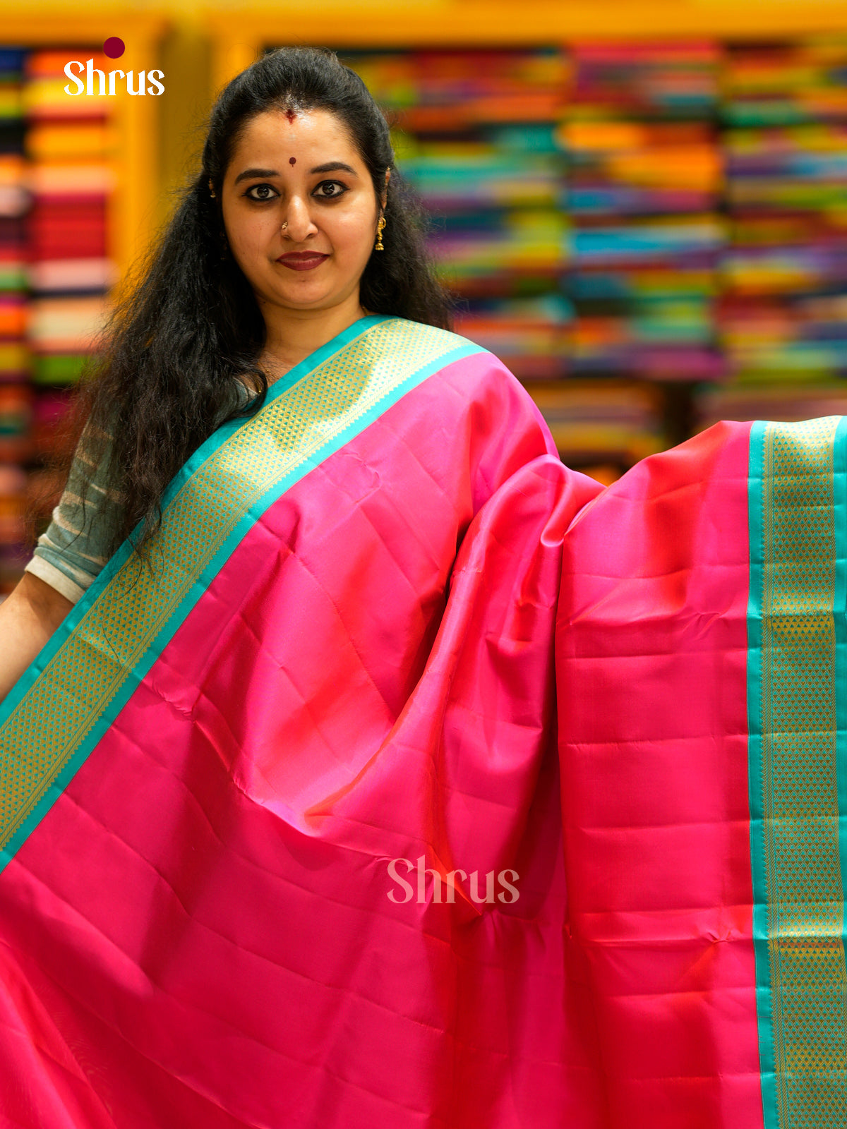 Kanchipuram silk 9Yards Saree - EDS29103 - Shop on Shrus.com