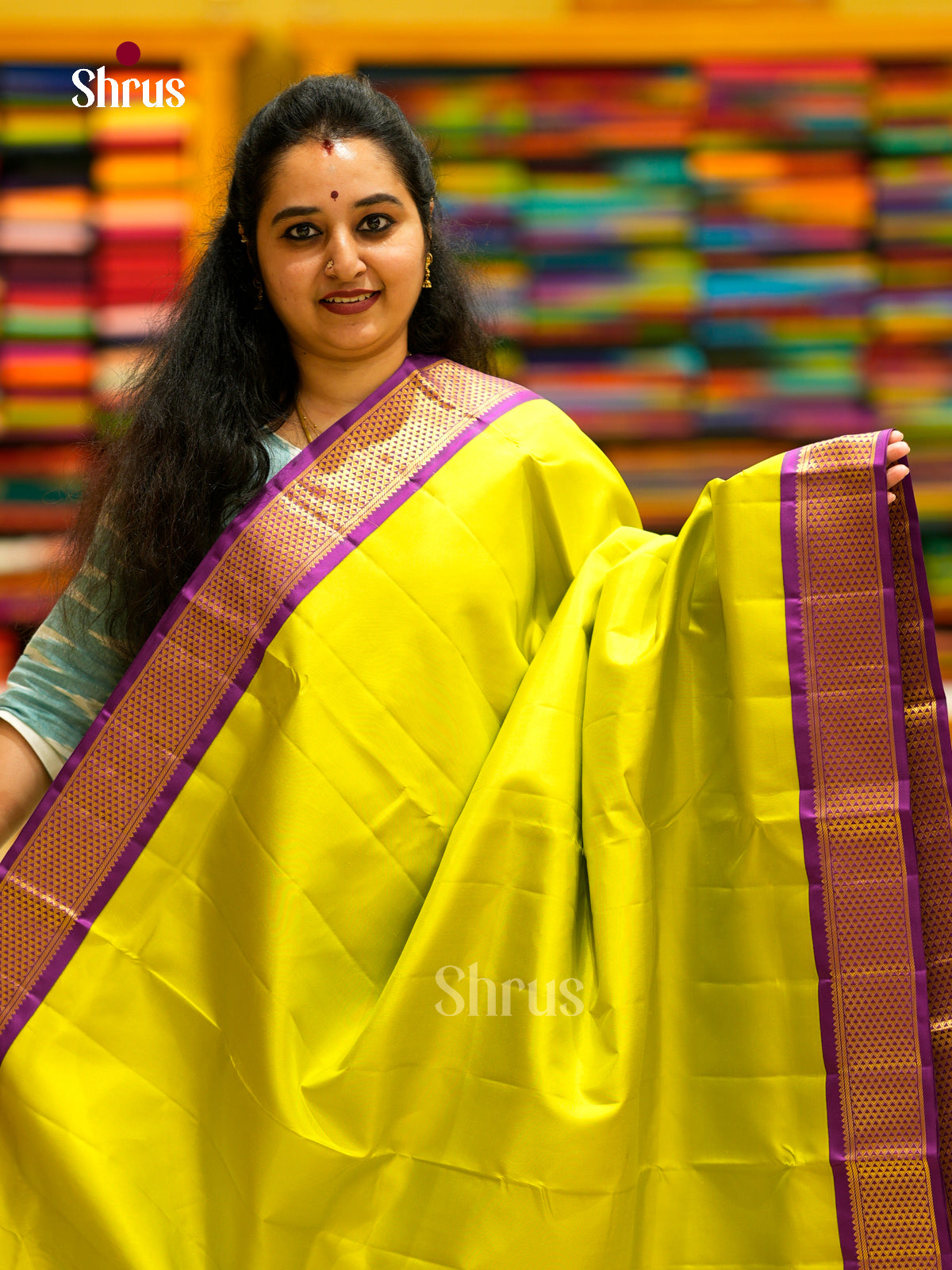Kanchipuram silk 9Yards Saree - EDS29109 - Shop on Shrus.com