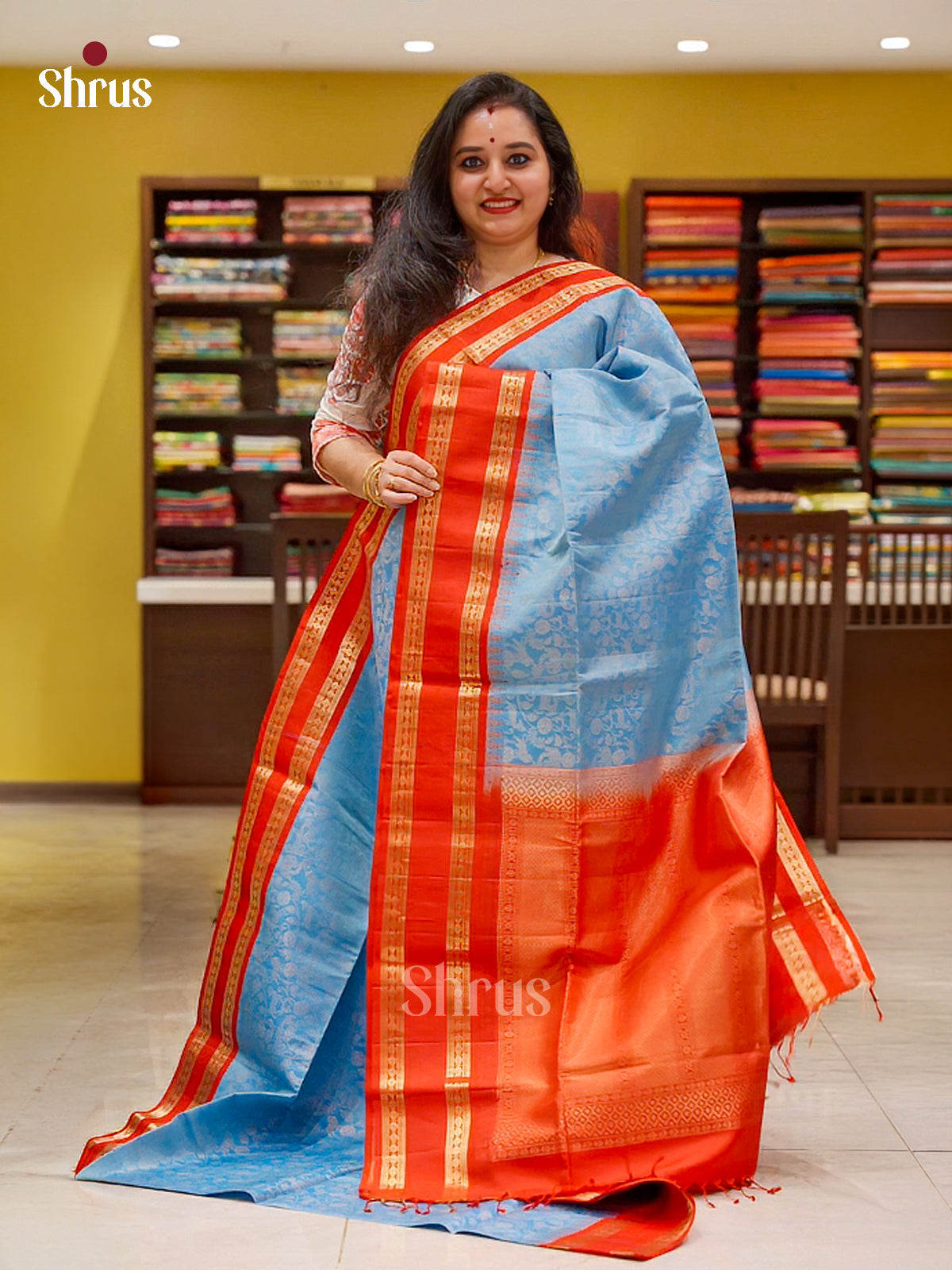 Soft Silk Saree - EES02025 - Shop on Shrus.com