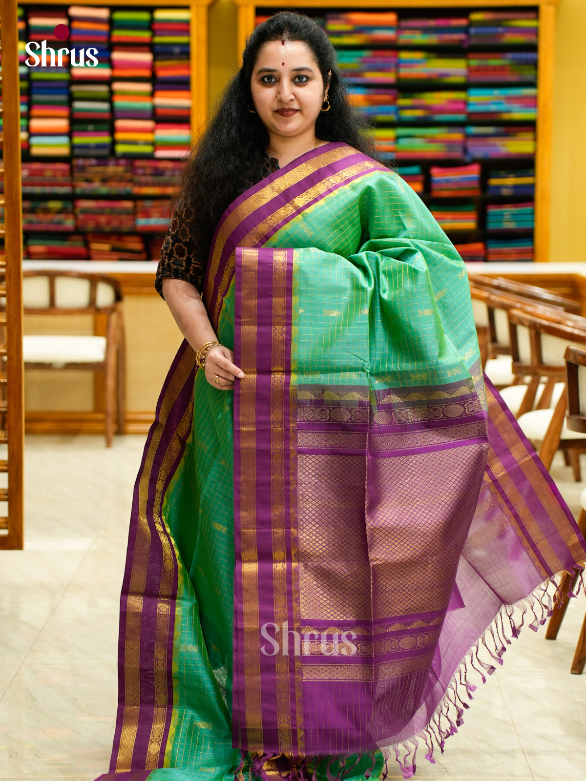 Silk Cotton Saree - EES04002