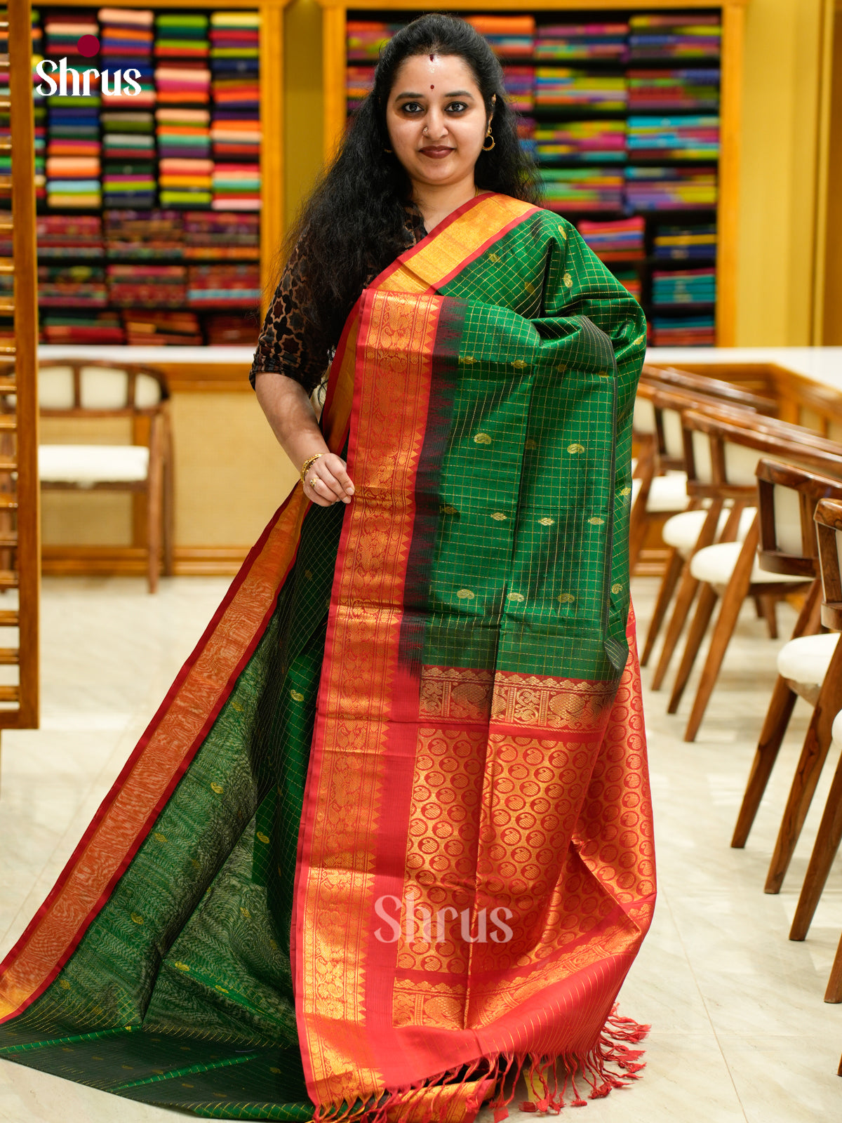 Silk Cotton Saree - EES04003