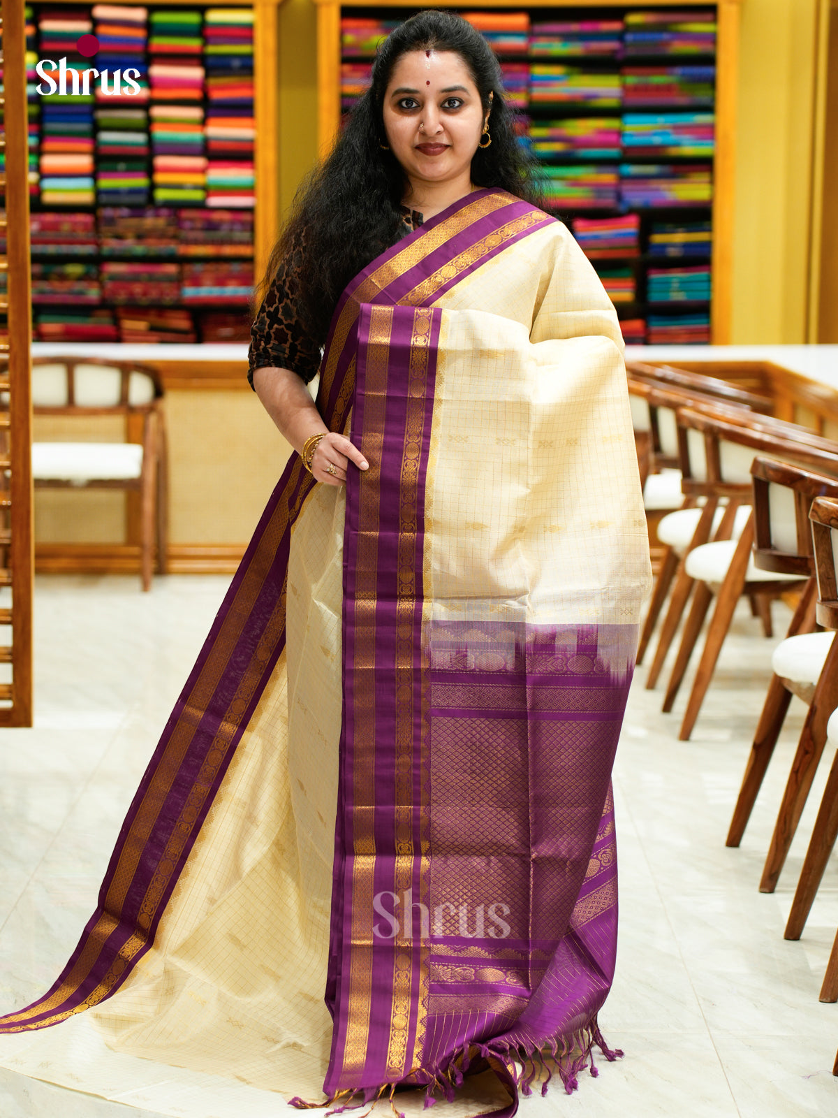 Silk Cotton Saree - EES04007