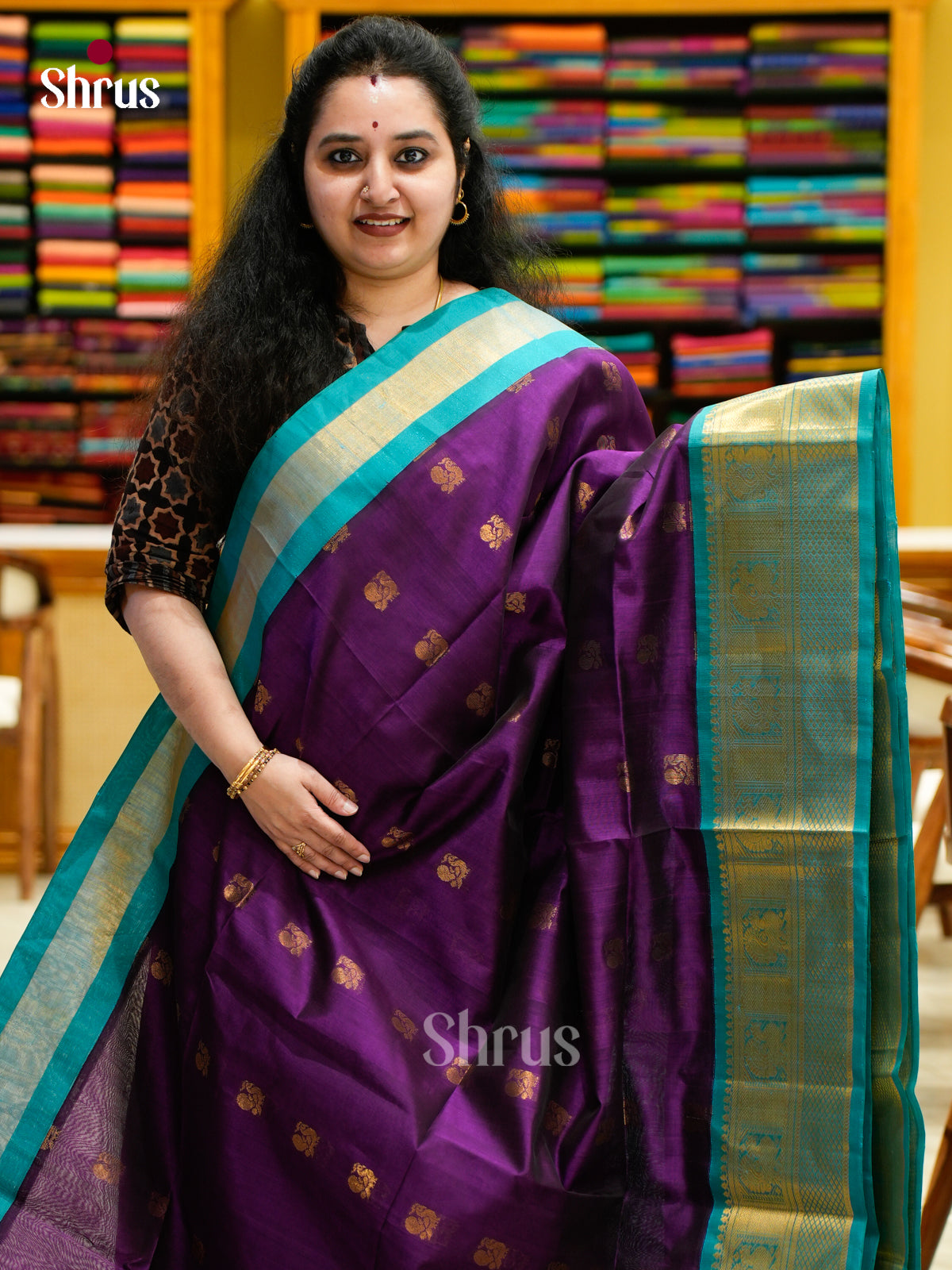 Silk Cotton Saree - EES04017
