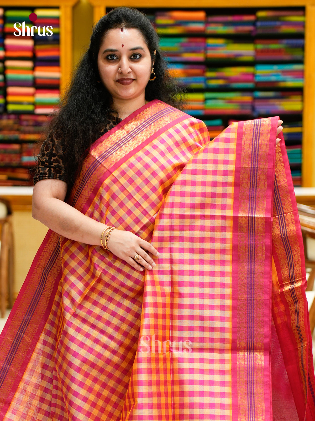 Silk Cotton Saree - EES04022