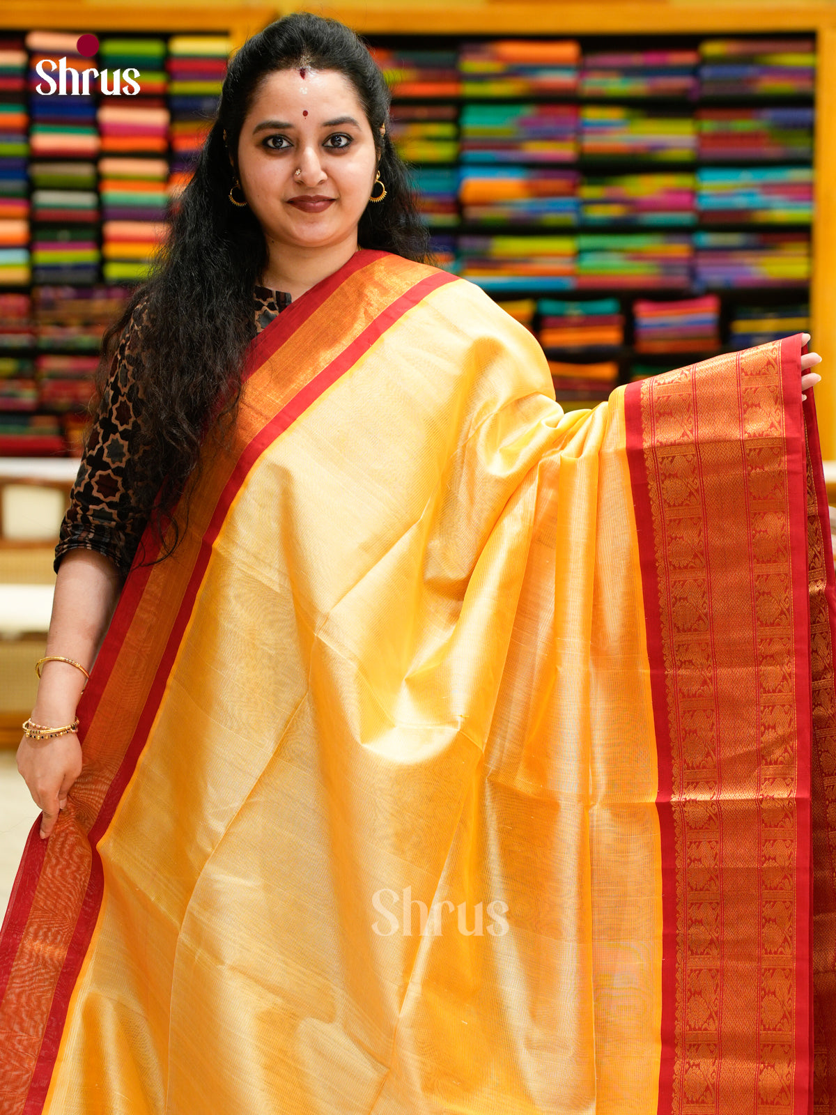 Silk Cotton Saree - EES04030
