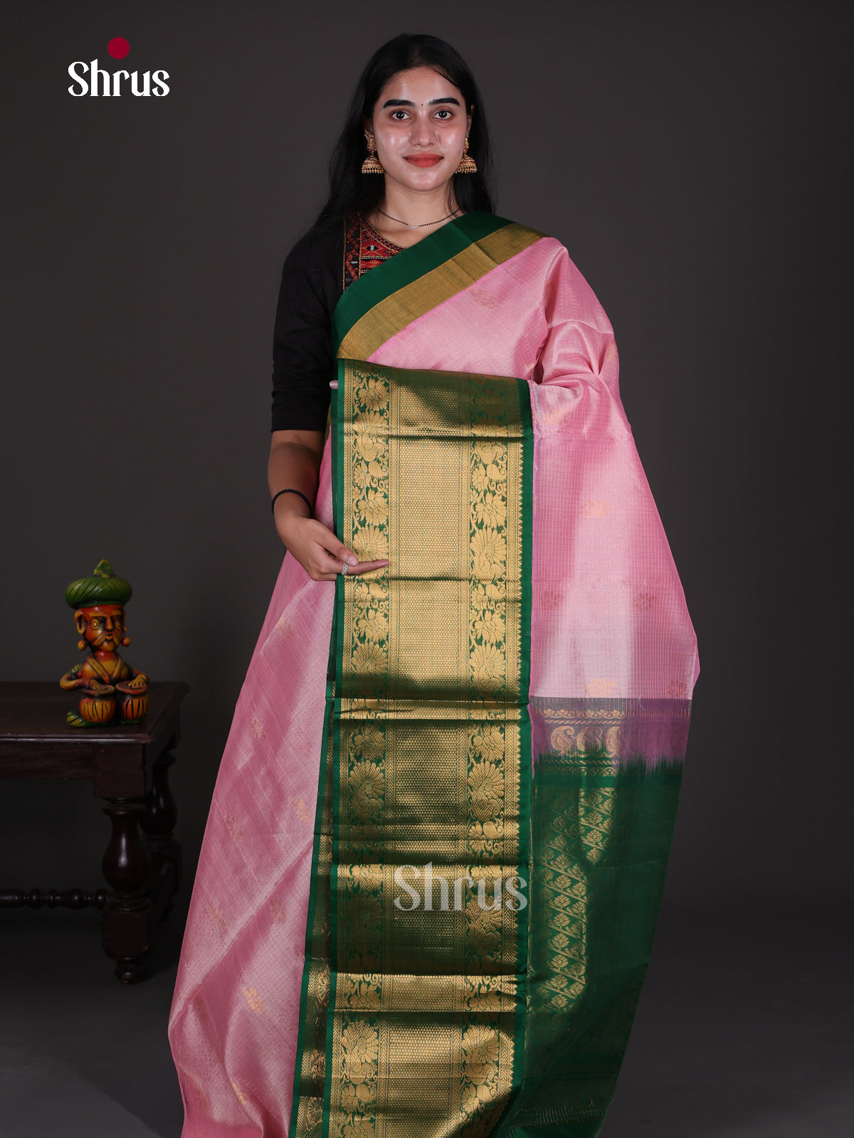 Silk Cotton Saree - EES08057 - Shop on Shrus.com