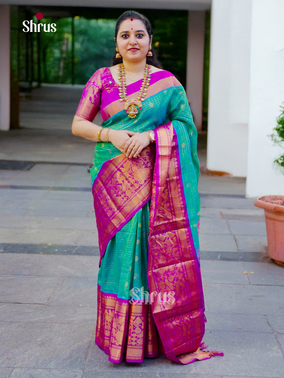 Silk Cotton Saree - EES08060