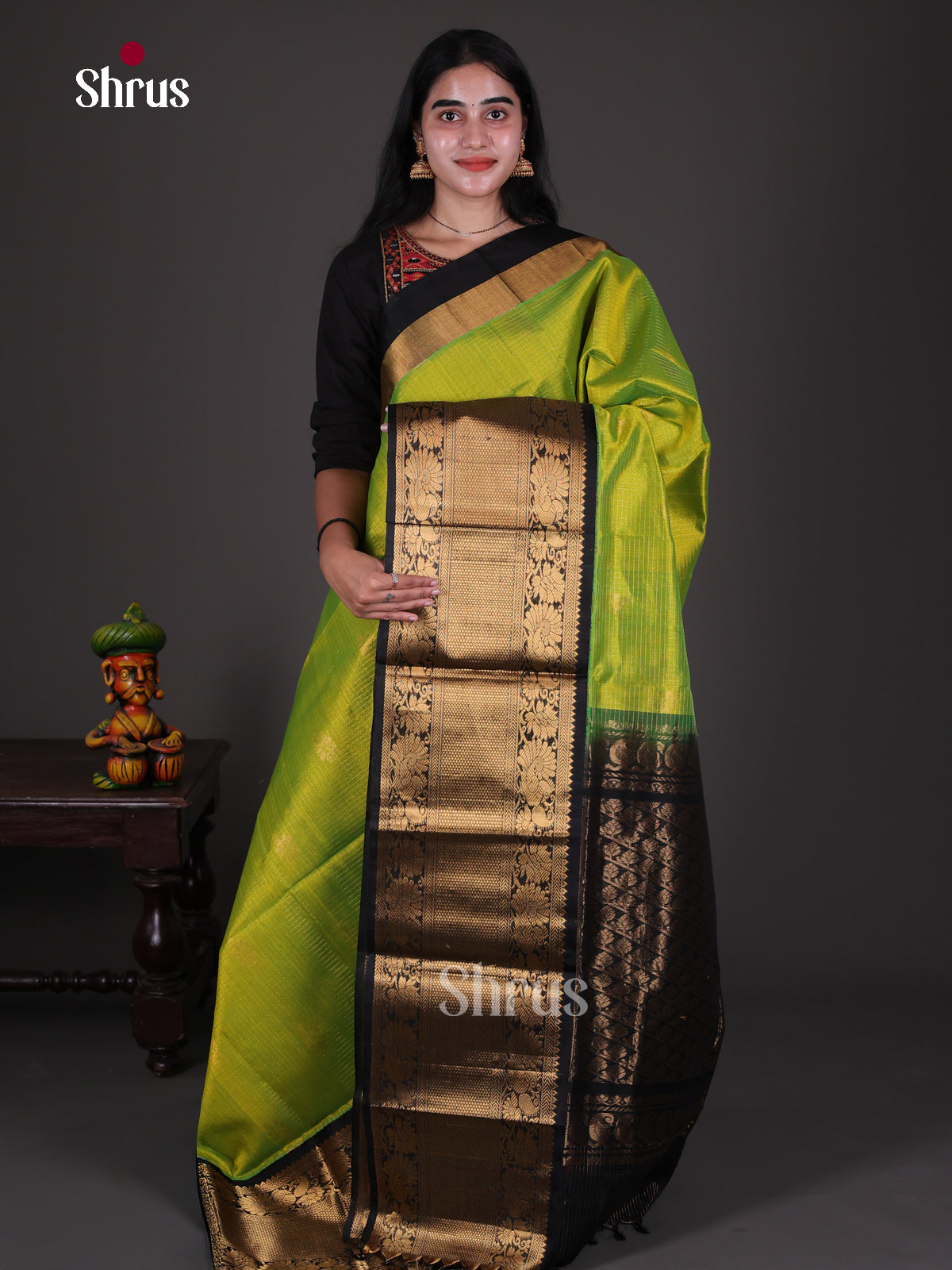 Silk Cotton Saree - EES08074 - Shop on Shrus.com