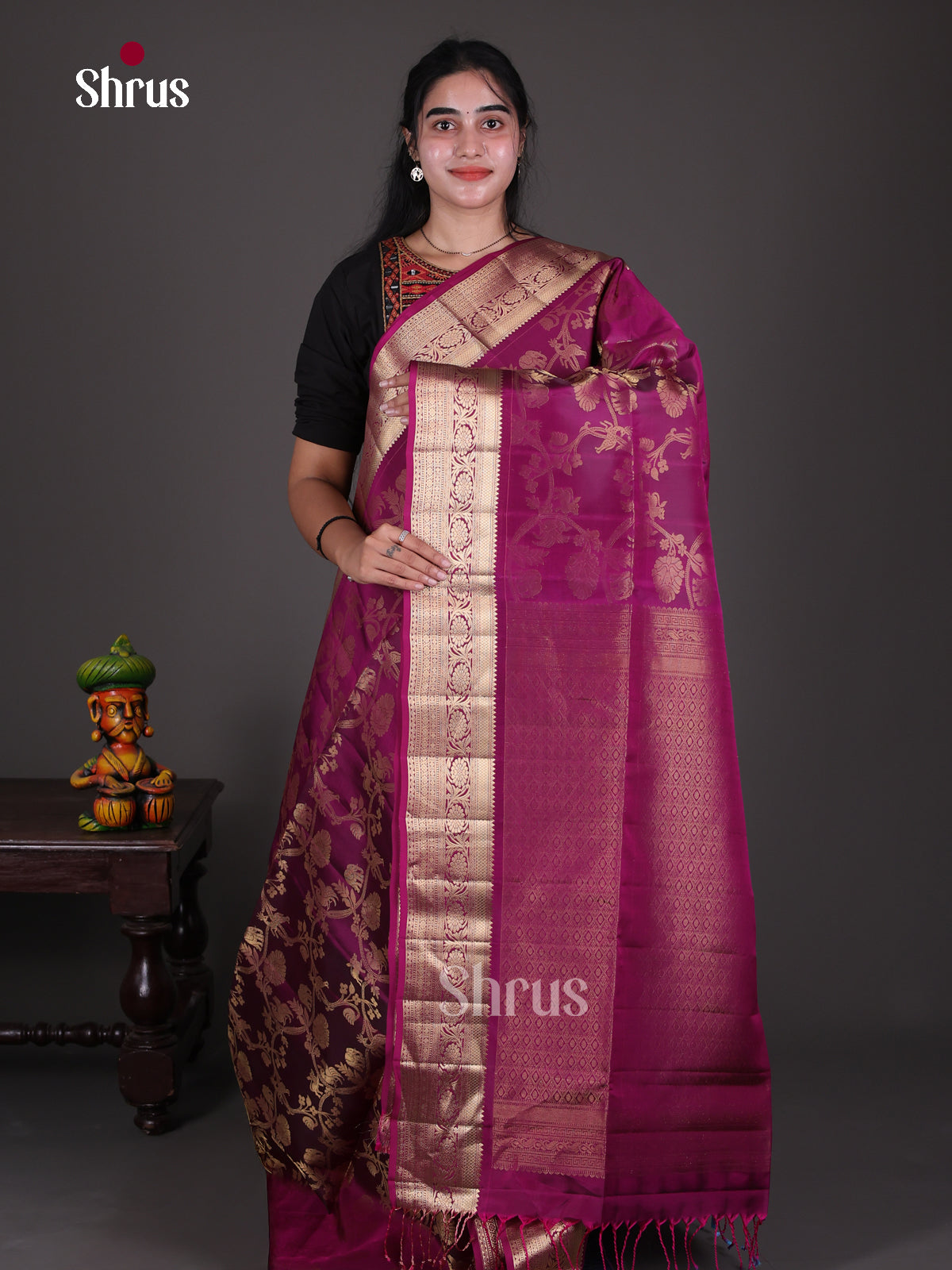 Soft Silk Saree - EES09005 - Shop on Shrus.com