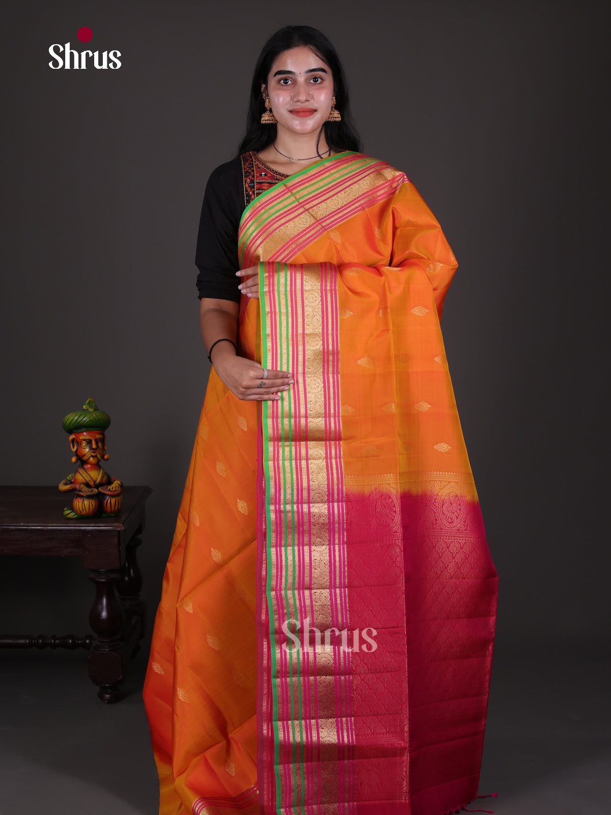 Soft Silk Saree - EES09007 - Shop on Shrus.com