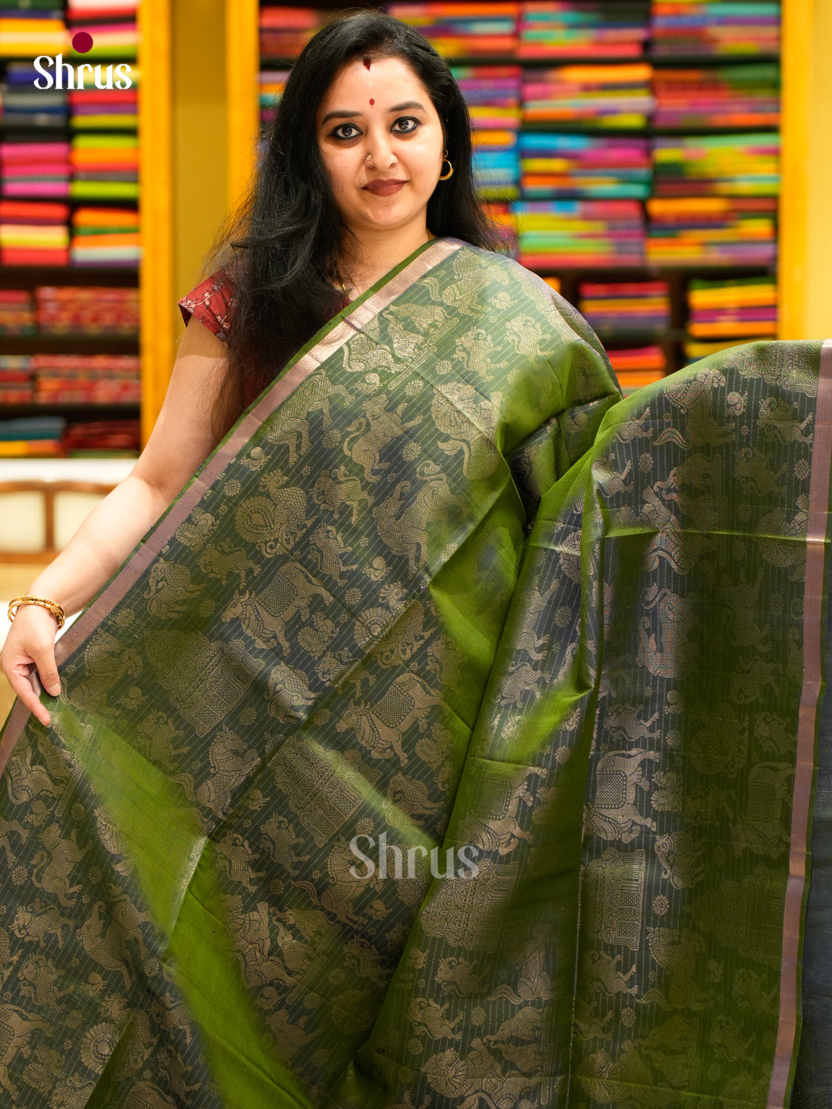 Soft Silk Saree - EES11001 - Shop on Shrus.com