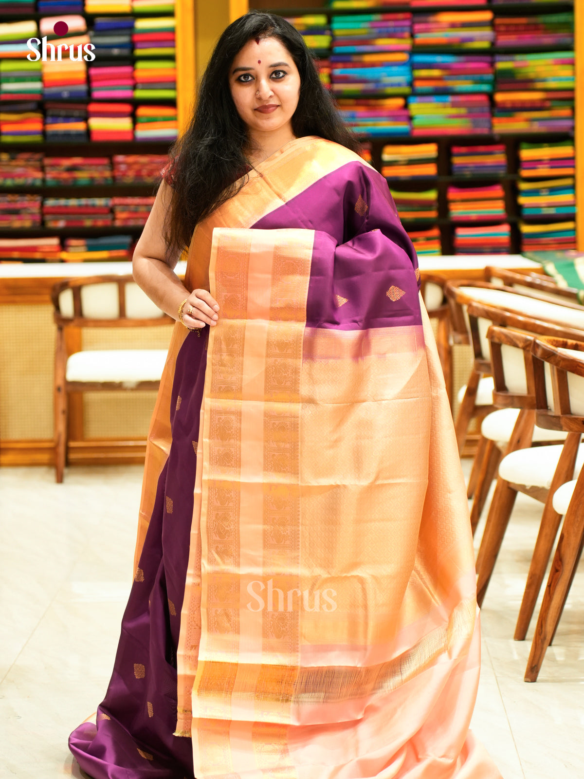 Kanchipuram-halfpure Saree - EES11040 - Shop on Shrus.com
