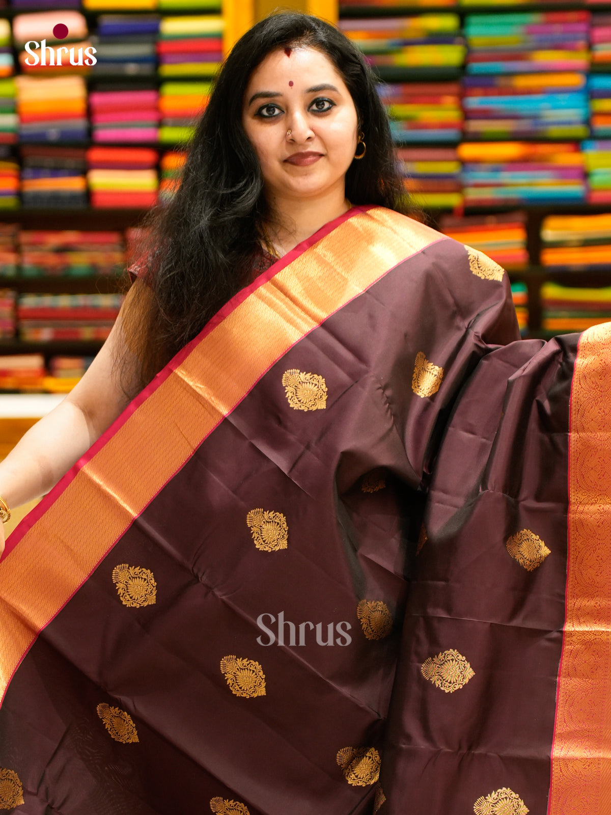 Kanchipuram-halfpure Saree - EES11042 - Shop on Shrus.com