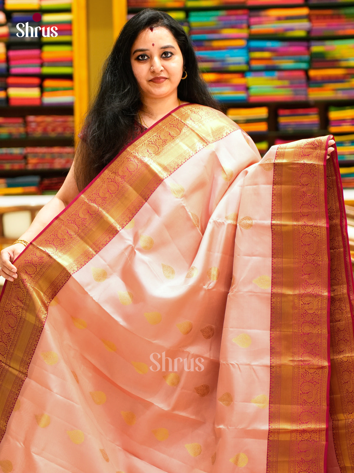 Kanchipuram-halfpure Saree - EES11044 - Shop on Shrus.com