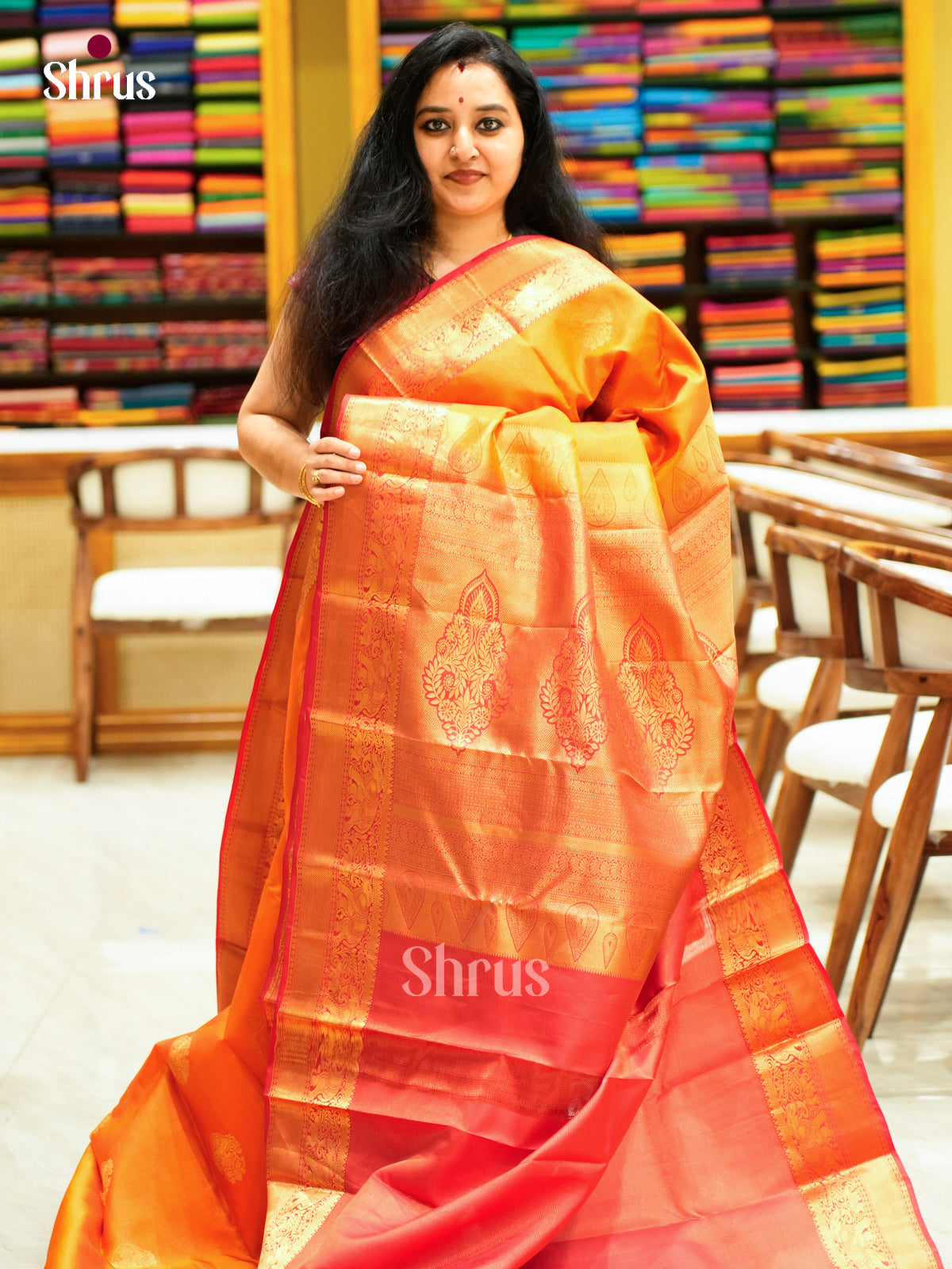 Kanchipuram-halfpure Saree - EES11045 - Shop on Shrus.com
