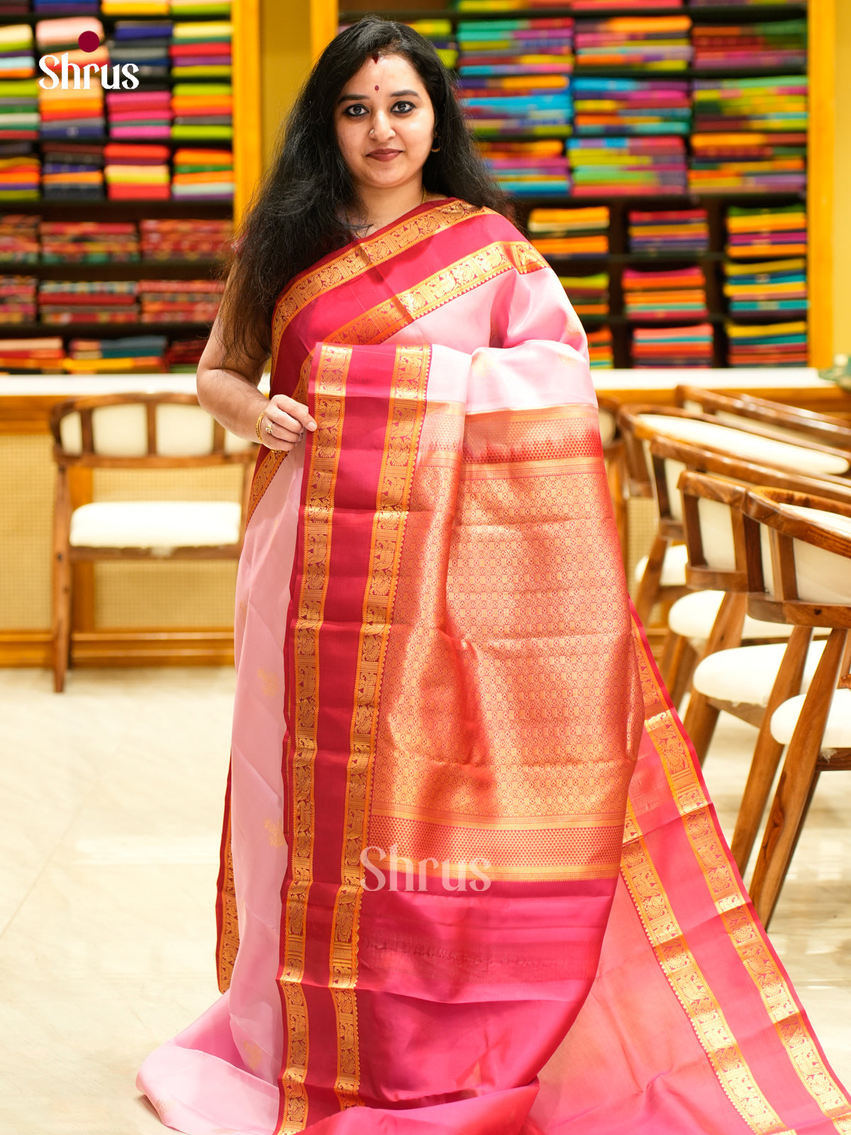 Kanchipuram-halfpure Saree - EES11049 - Shop on Shrus.com