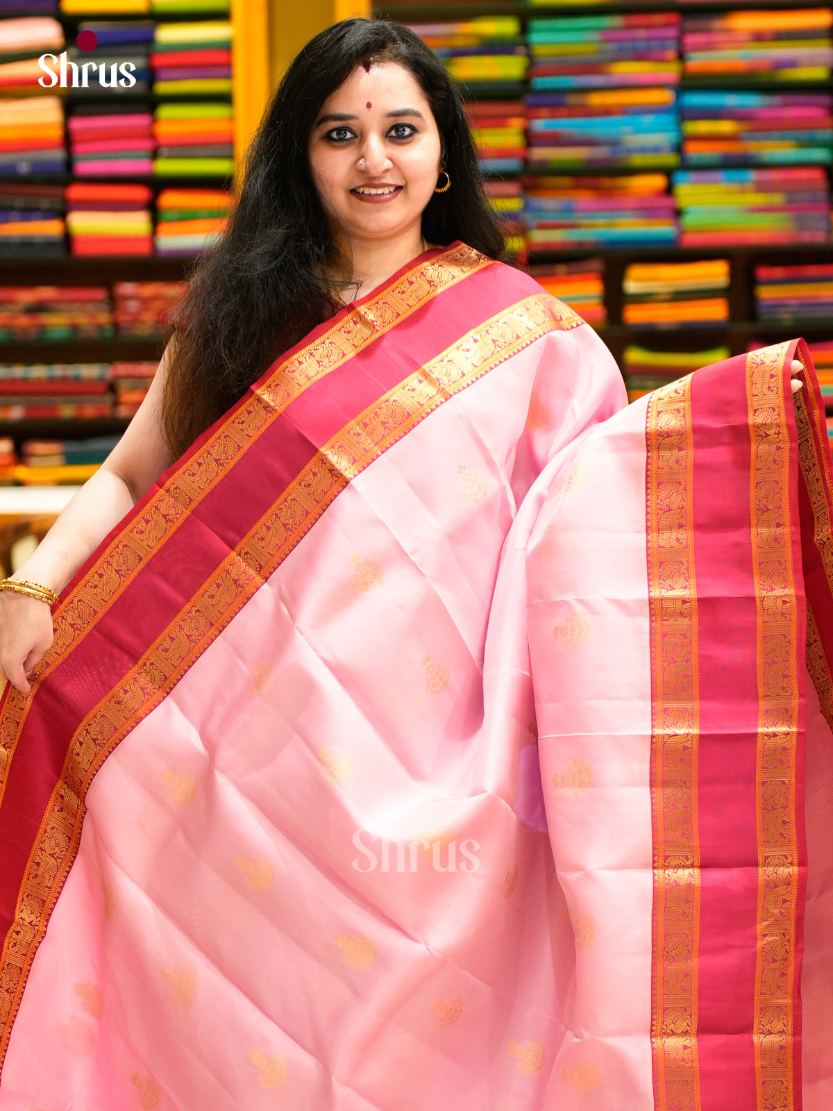 Kanchipuram-halfpure Saree - EES11049 - Shop on Shrus.com