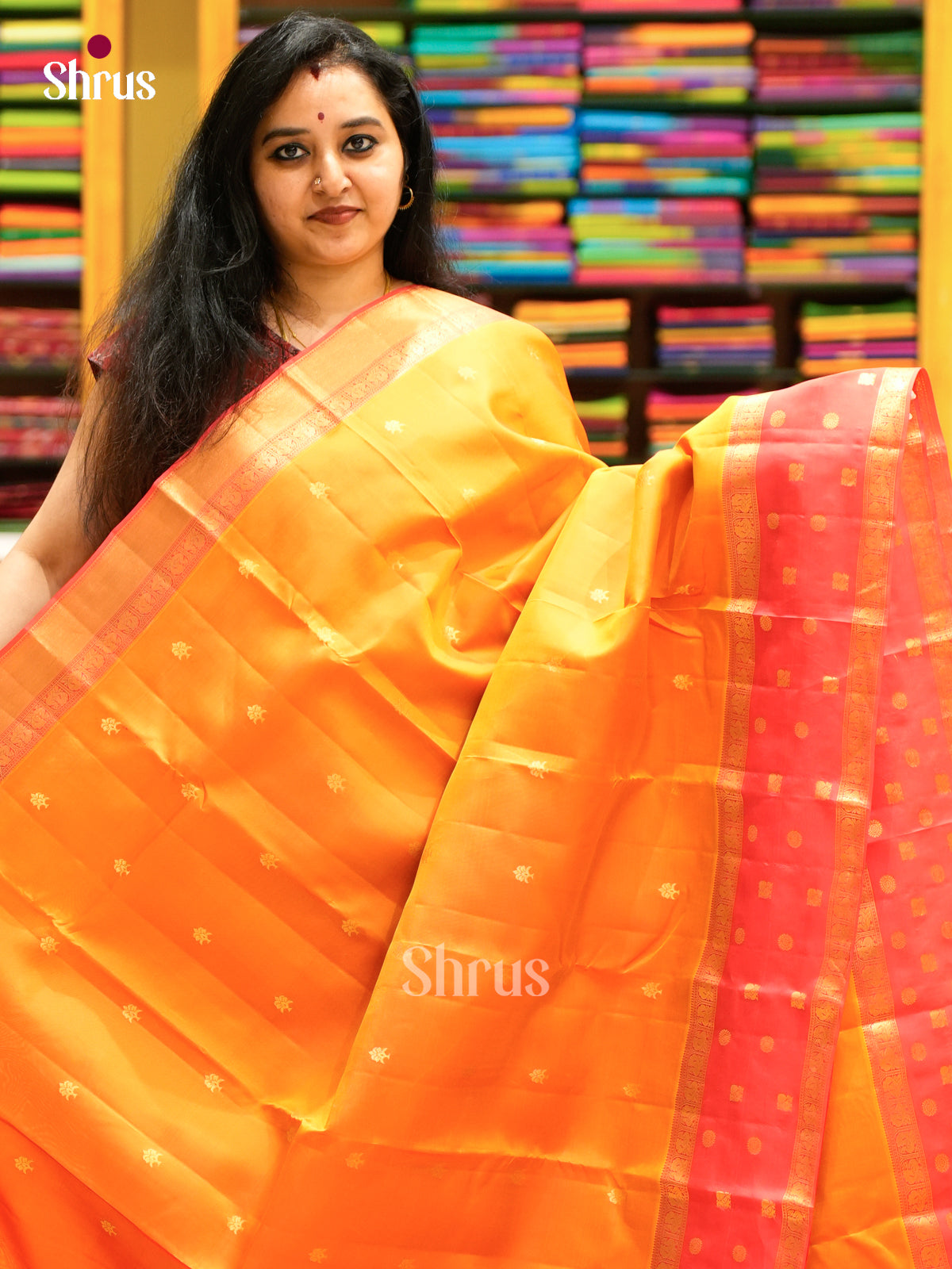 Kanchipuram-halfpure Saree - EES11066 - Shop on Shrus.com