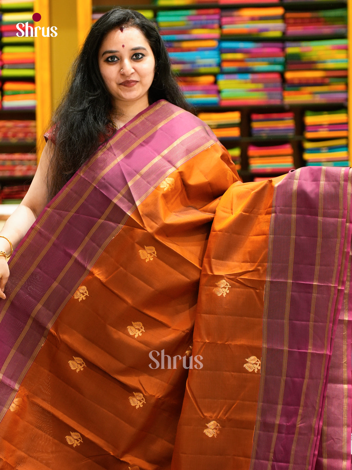 Kanchipuram-halfpure Saree - EES11068 - Shop on Shrus.com