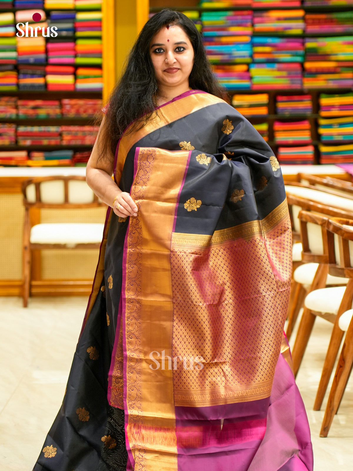 Kanchipuram-halfpure Saree - EES11070 - Shop on Shrus.com