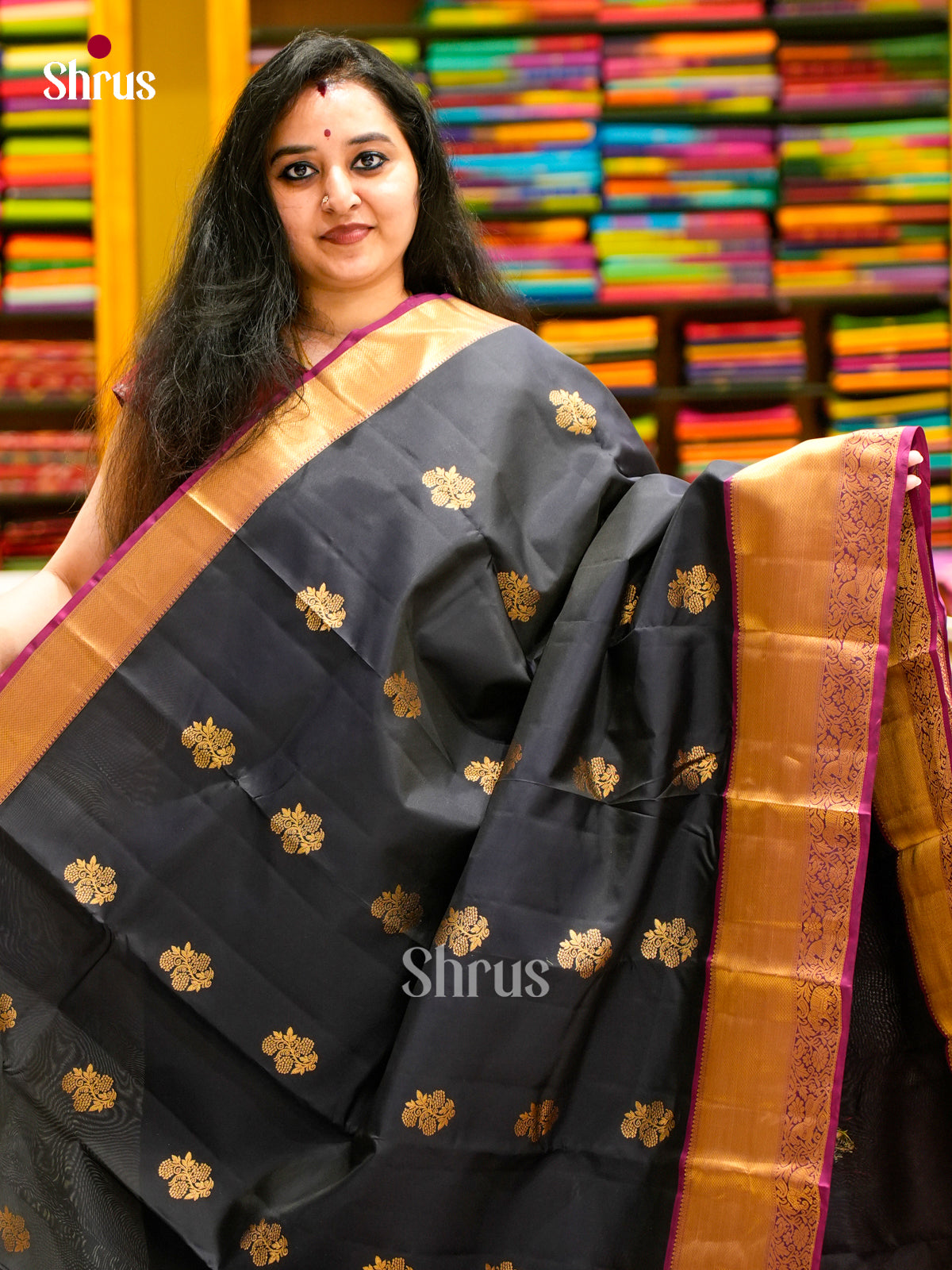 Kanchipuram-halfpure Saree - EES11070 - Shop on Shrus.com