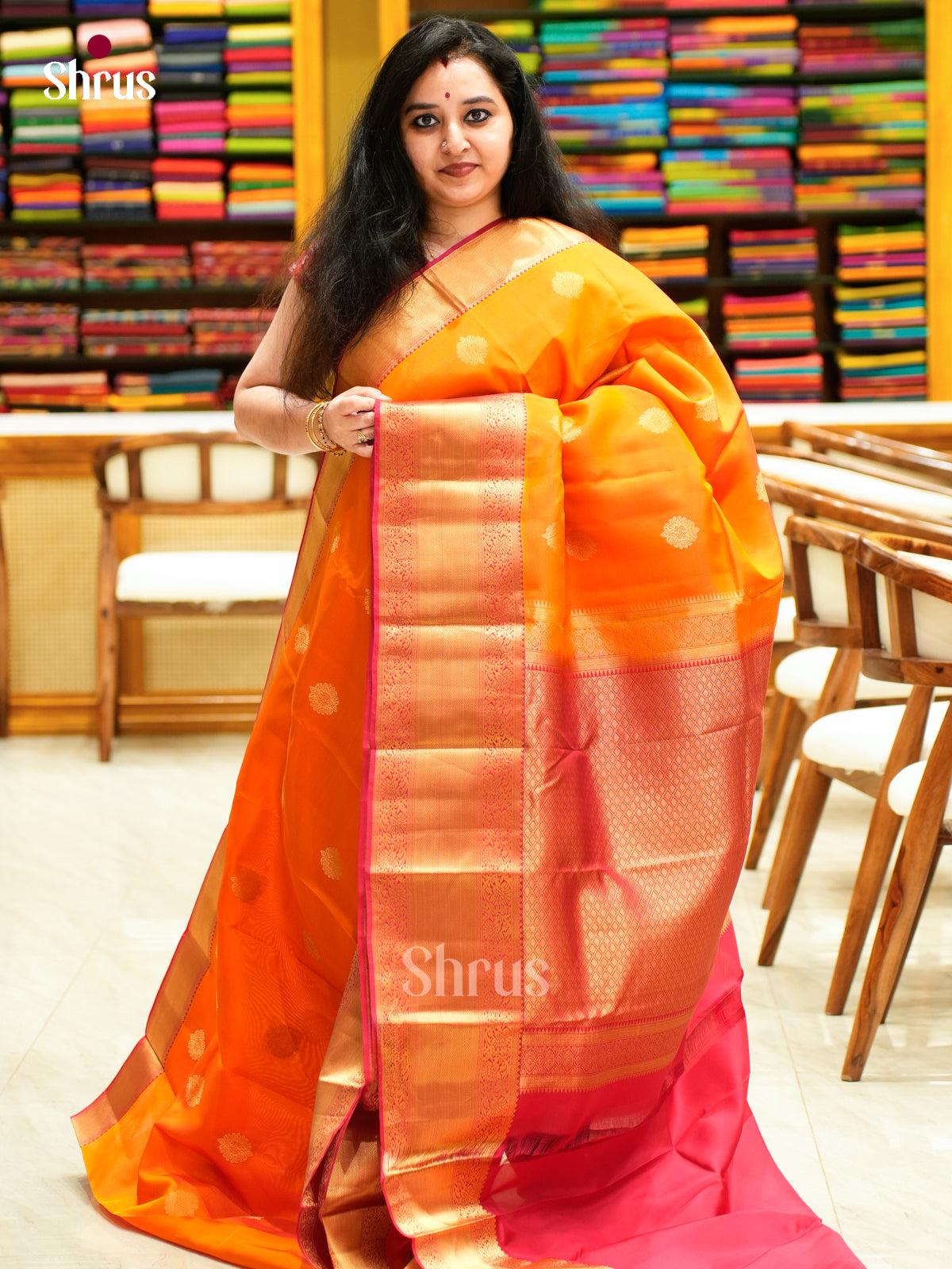 Kanchipuram-halfpure Saree - EES11072 - Shop on Shrus.com