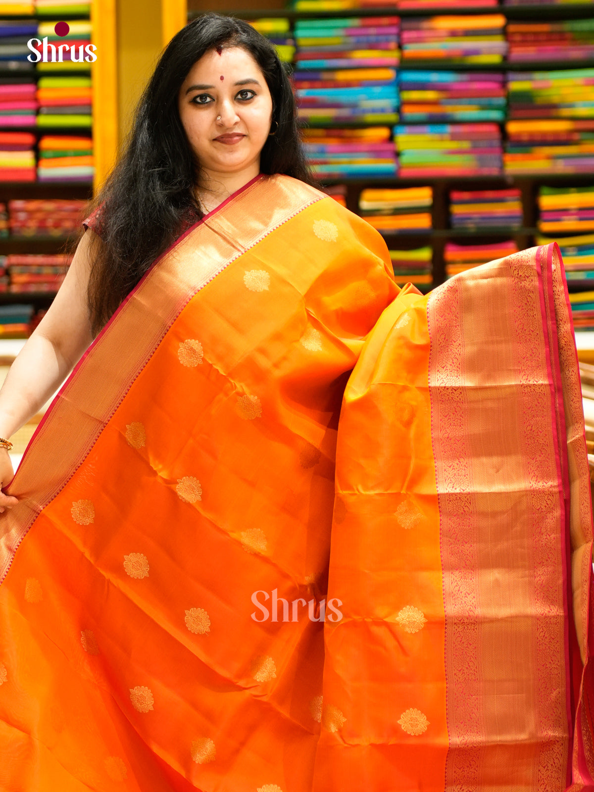 Kanchipuram-halfpure Saree - EES11072 - Shop on Shrus.com