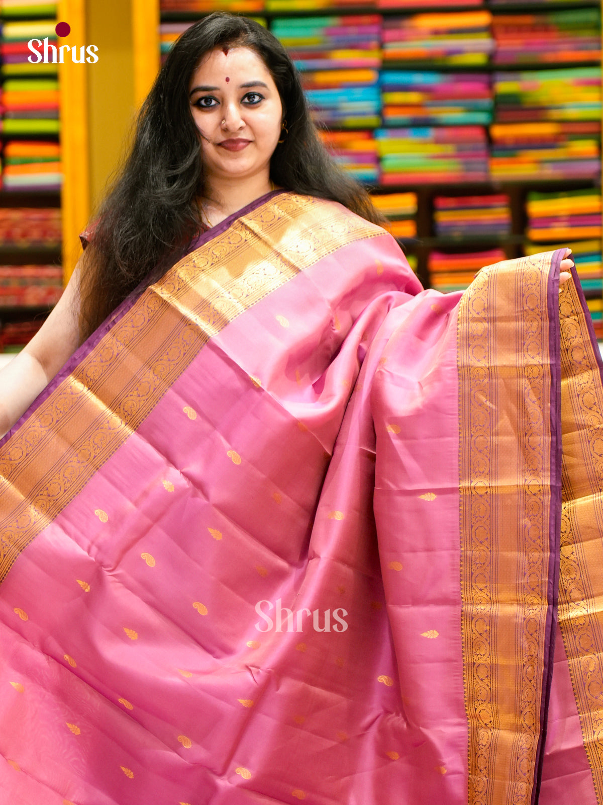 Kanchipuram-halfpure Saree - EES11075 - Shop on Shrus.com
