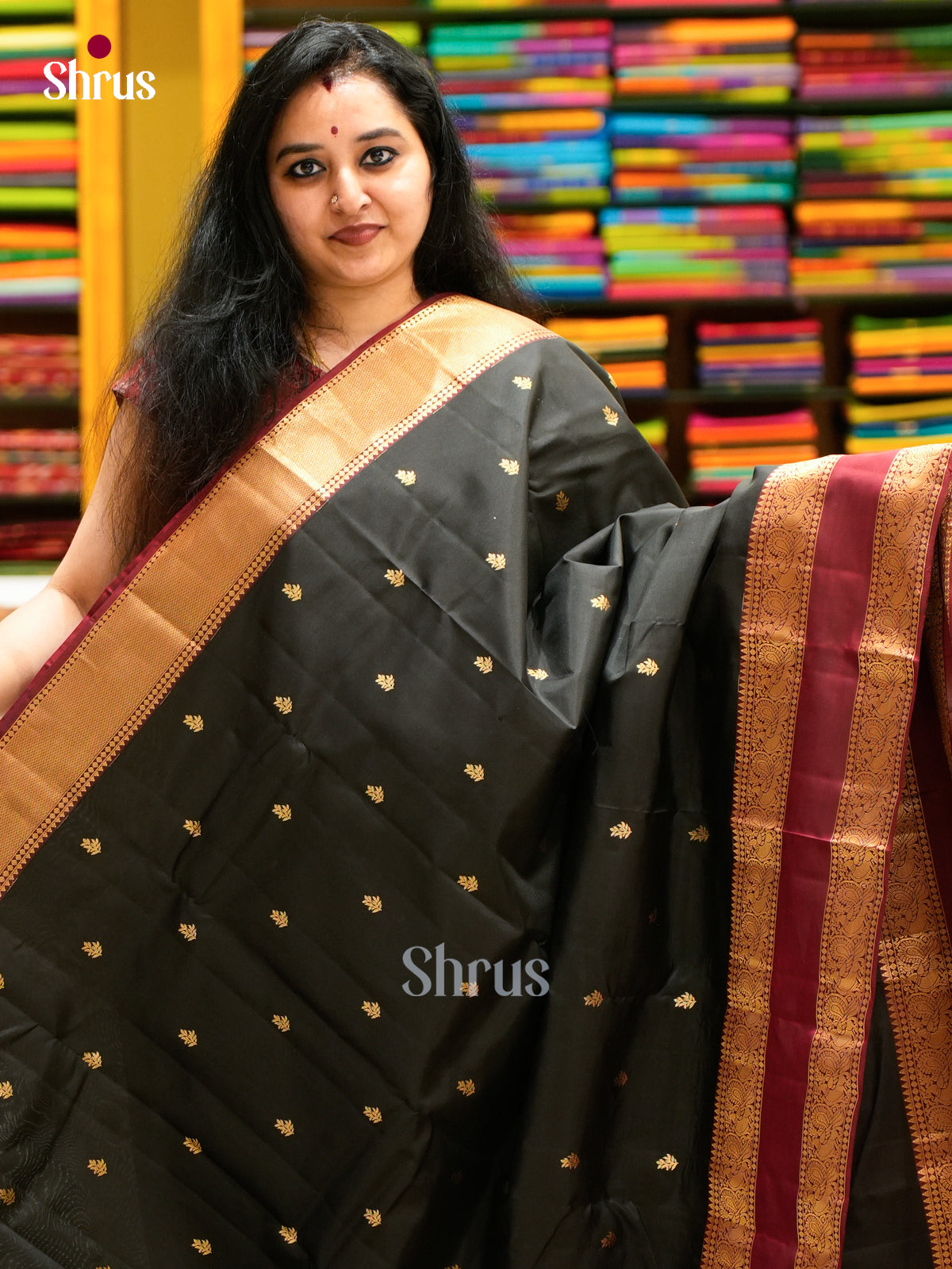 Kanchipuram-halfpure Saree - EES11076 - Shop on Shrus.com