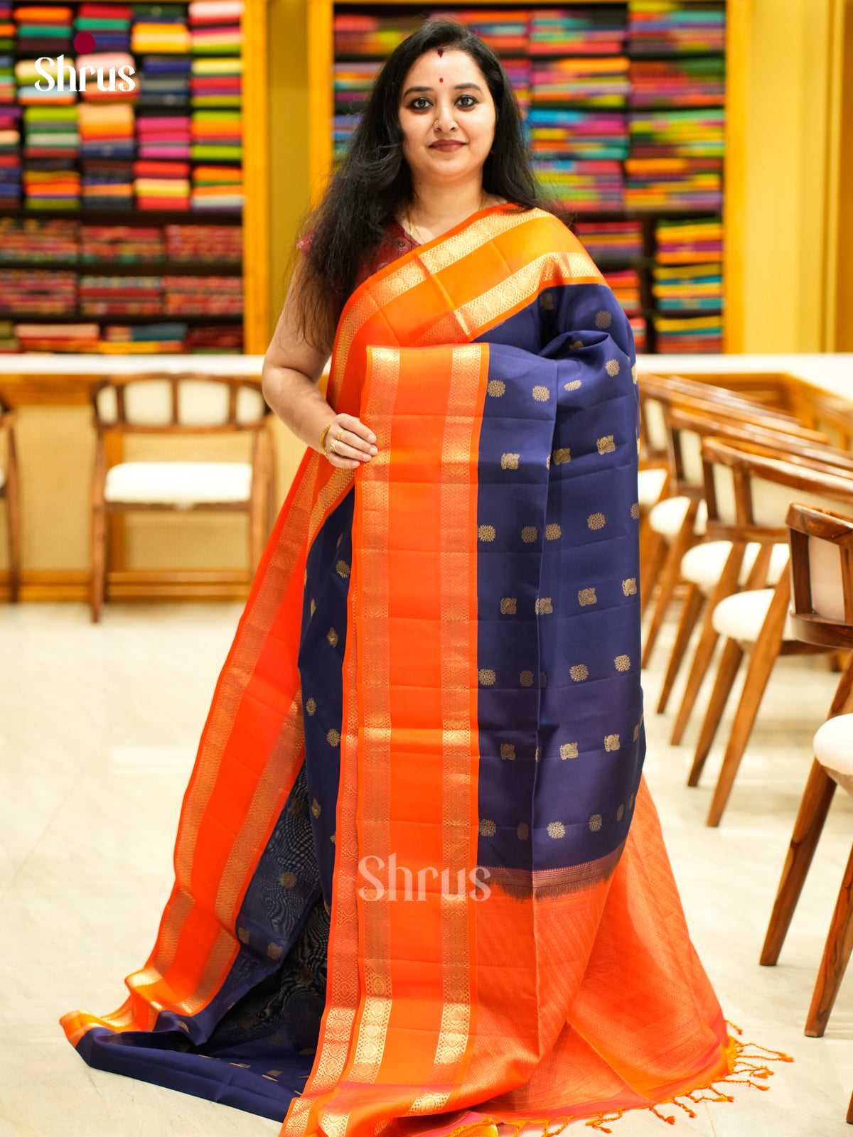 Softsilk-halfpure Saree - EES11078 - Shop on Shrus.com
