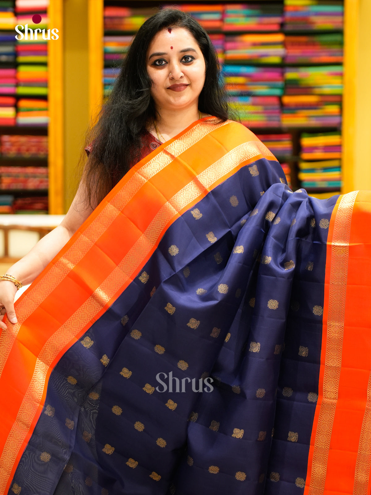 Softsilk-halfpure Saree - EES11078 - Shop on Shrus.com