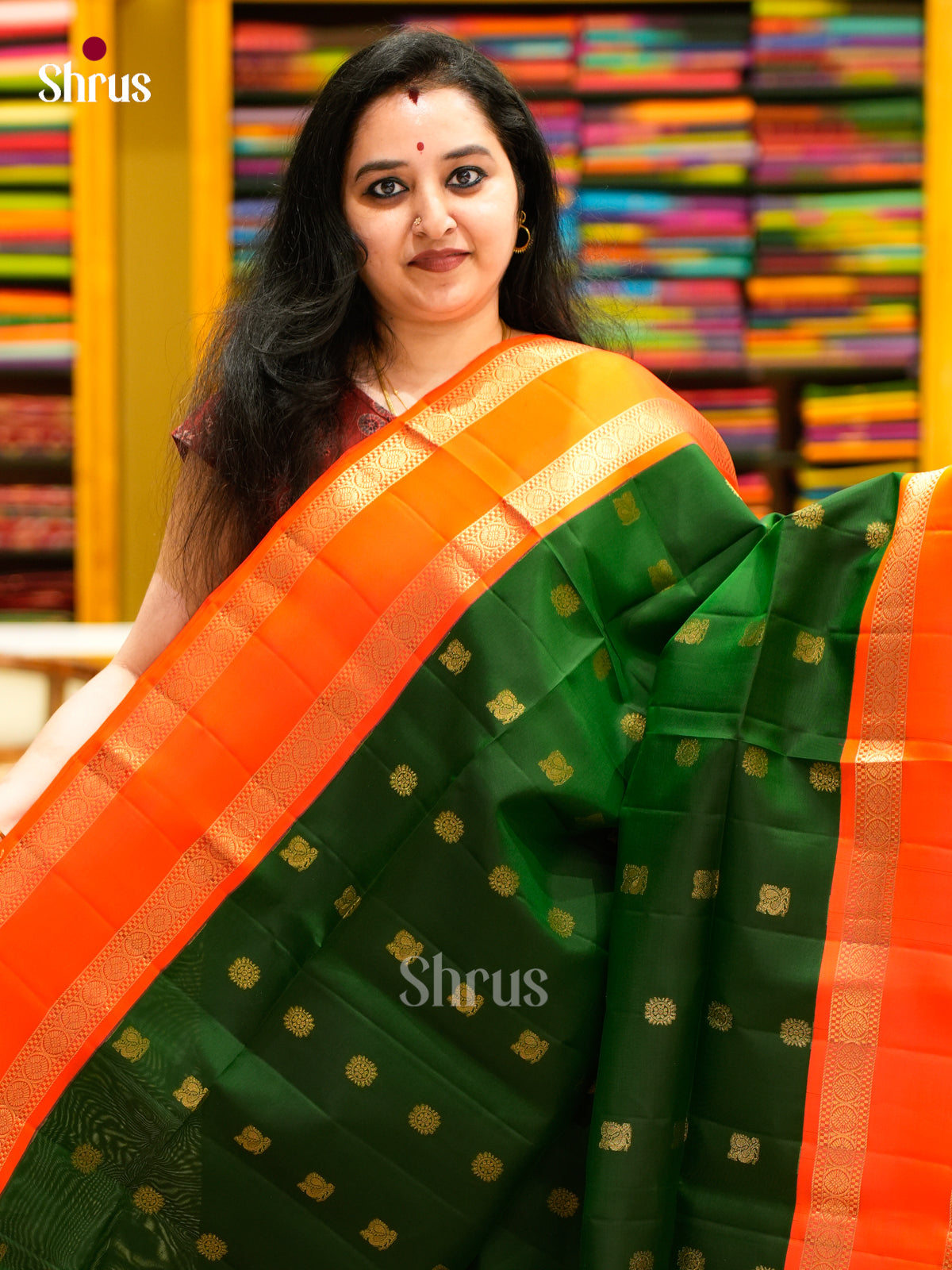 Softsilk-halfpure Saree - EES11079 - Shop on Shrus.com
