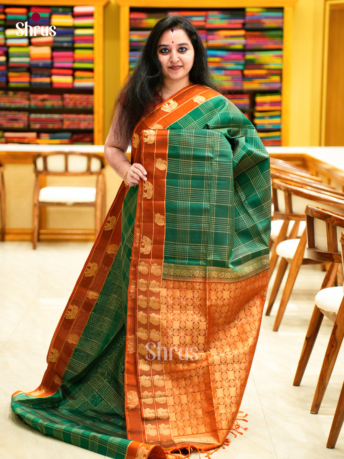 Softsilk-halfpure Saree - EES11081 - Shop on Shrus.com