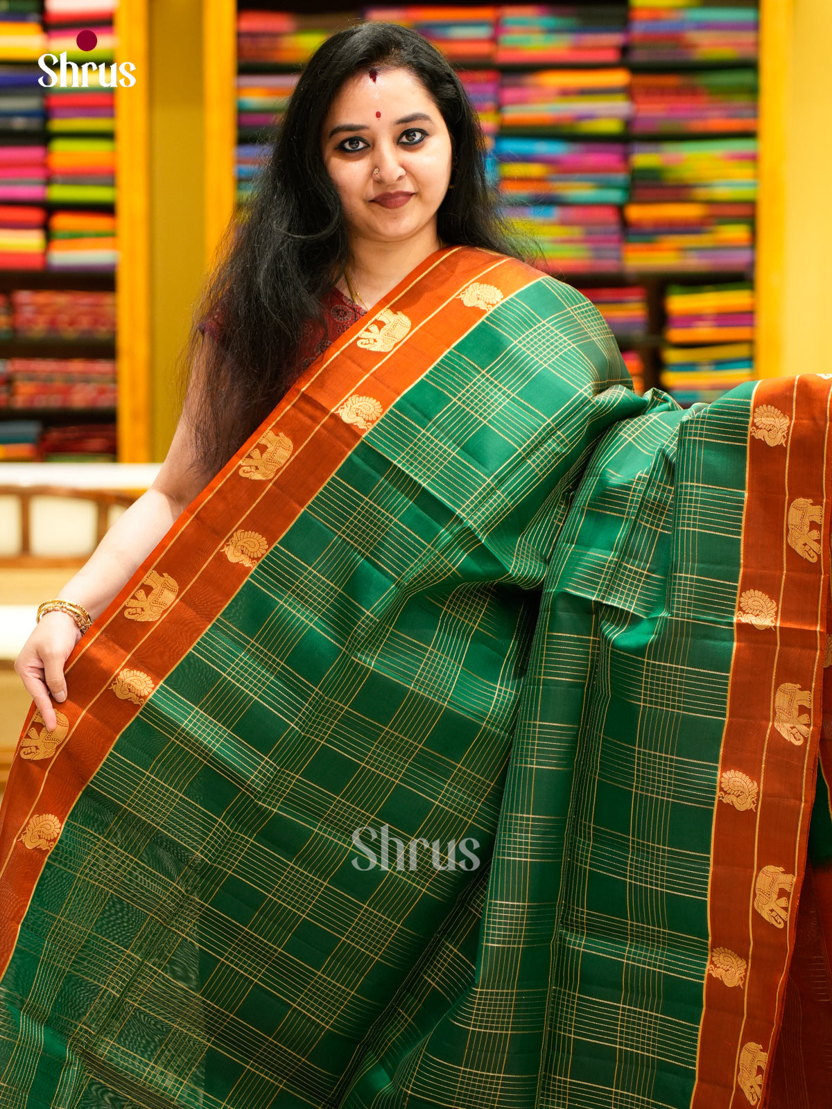 Softsilk-halfpure Saree - EES11081 - Shop on Shrus.com