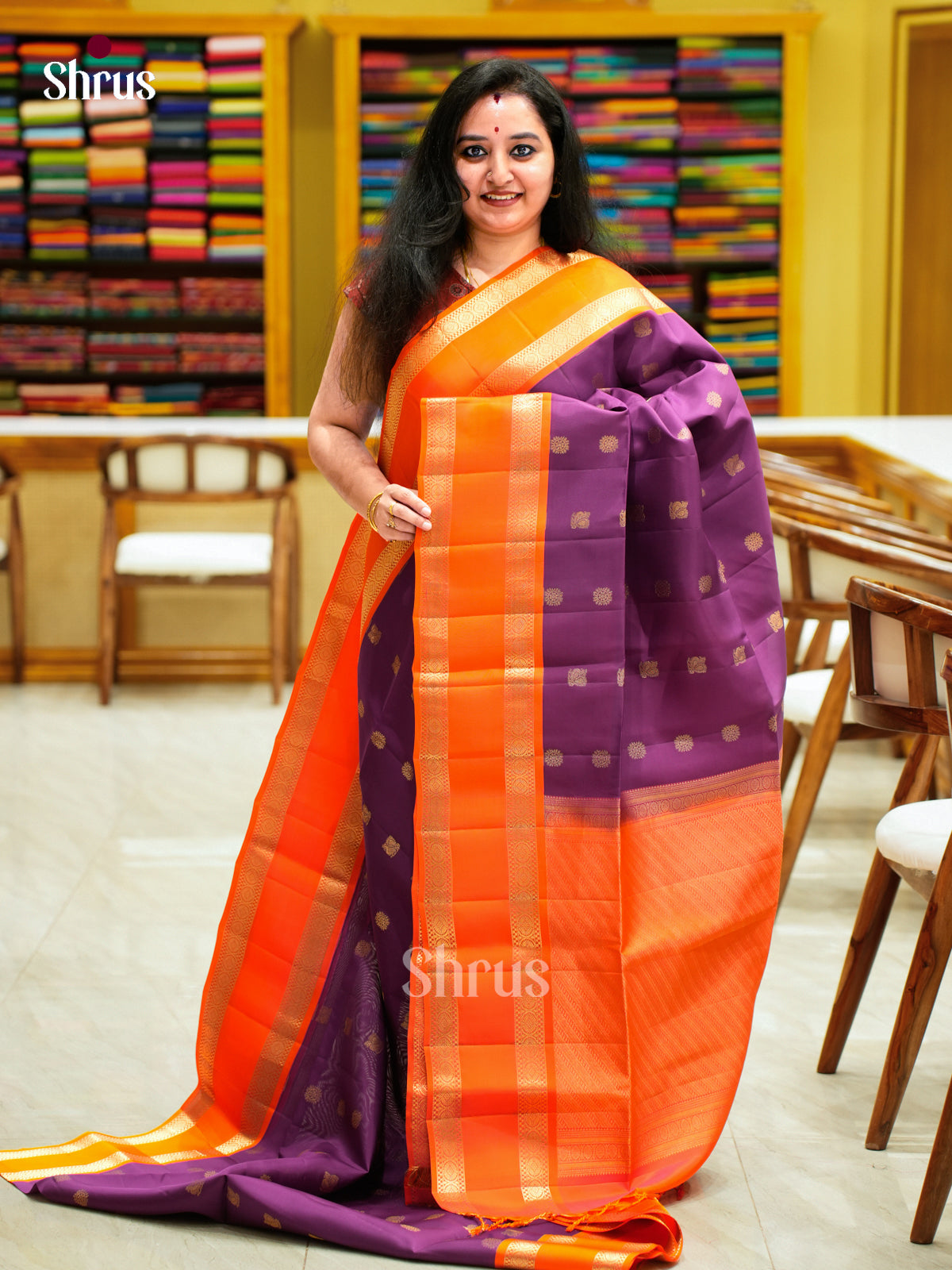 Softsilk-halfpure Saree - EES11082 - Shop on Shrus.com
