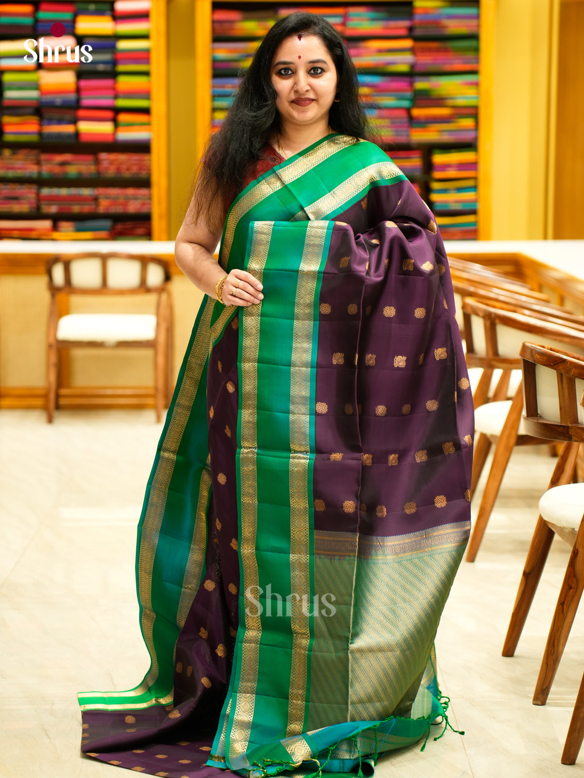 Softsilk-halfpure Saree - EES11084 - Shop on Shrus.com
