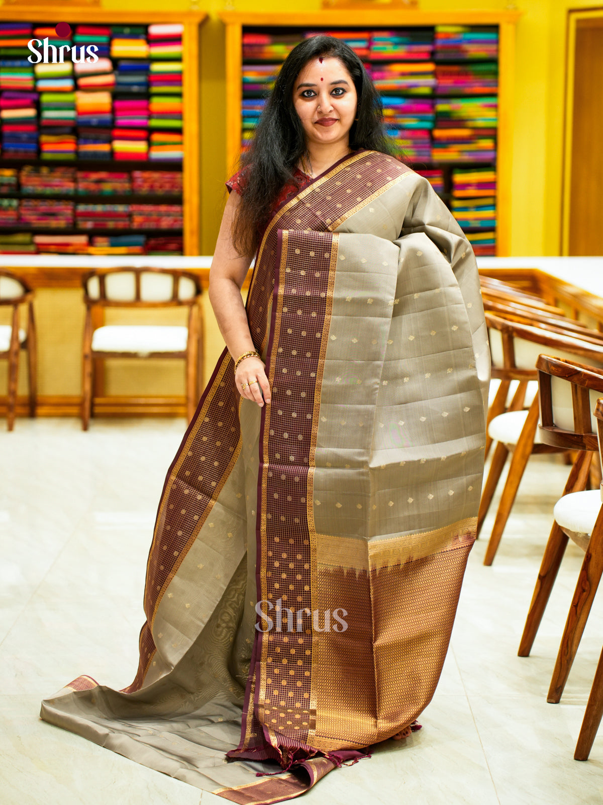 Softsilk-halfpure Saree - EES11085 - Shop on Shrus.com