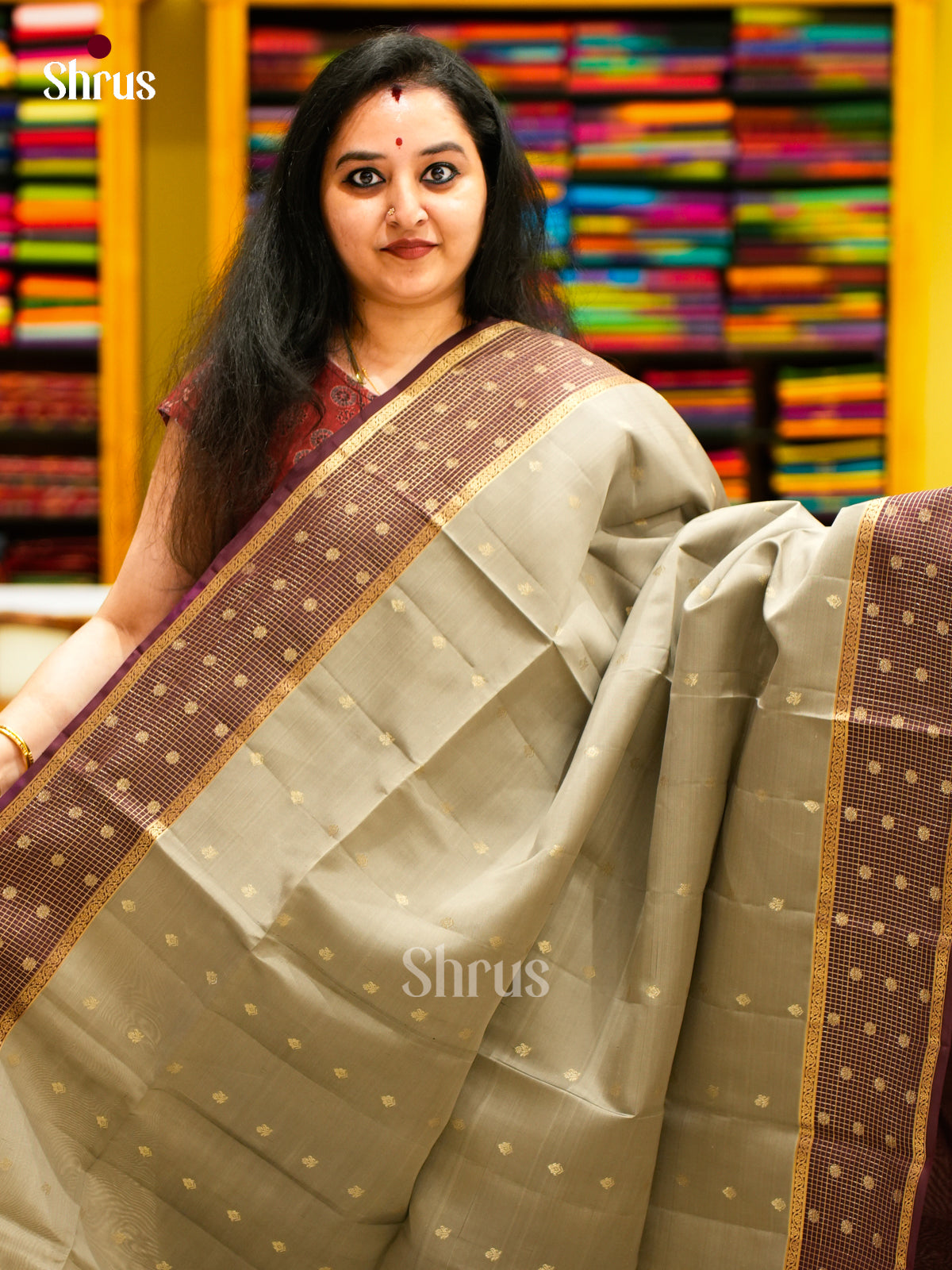 Softsilk-halfpure Saree - EES11085 - Shop on Shrus.com