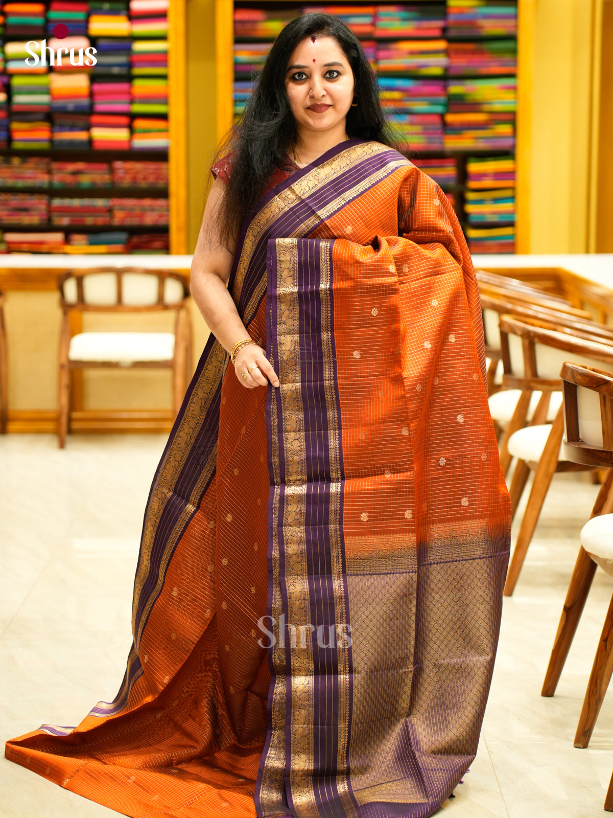 Softsilk-halfpure Saree - EES11087 - Shop on Shrus.com
