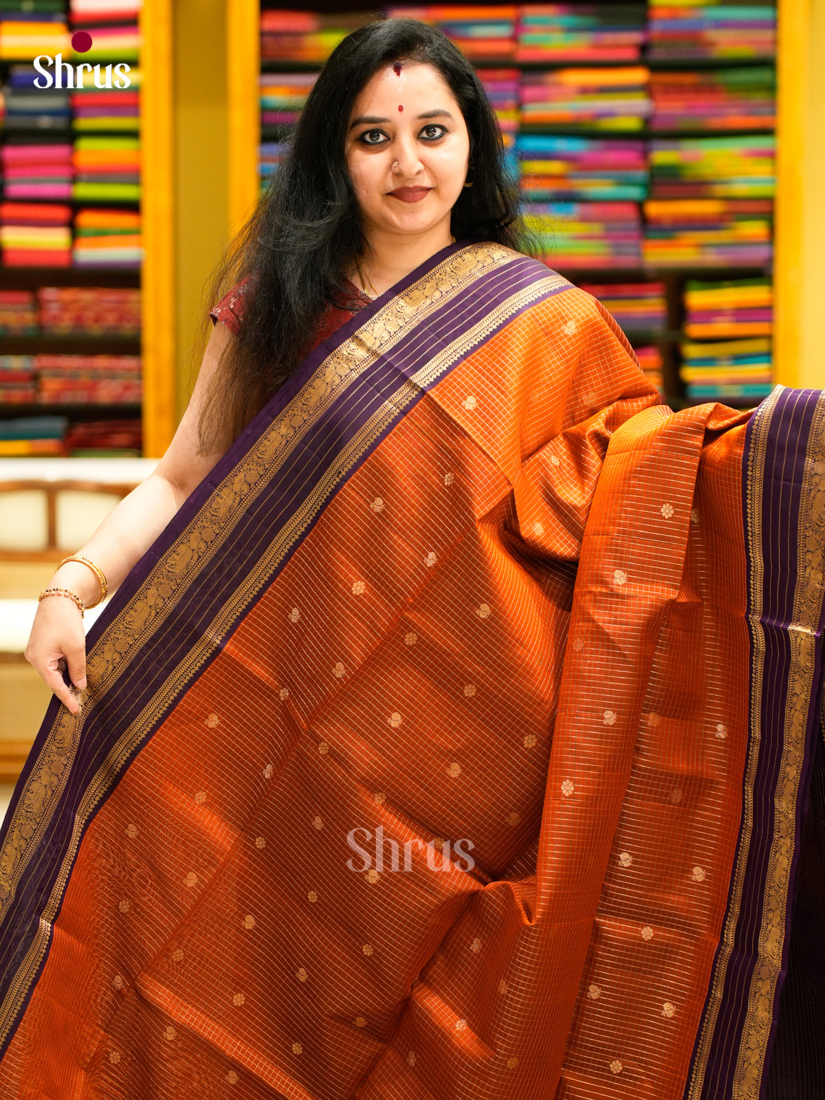 Softsilk-halfpure Saree - EES11087 - Shop on Shrus.com
