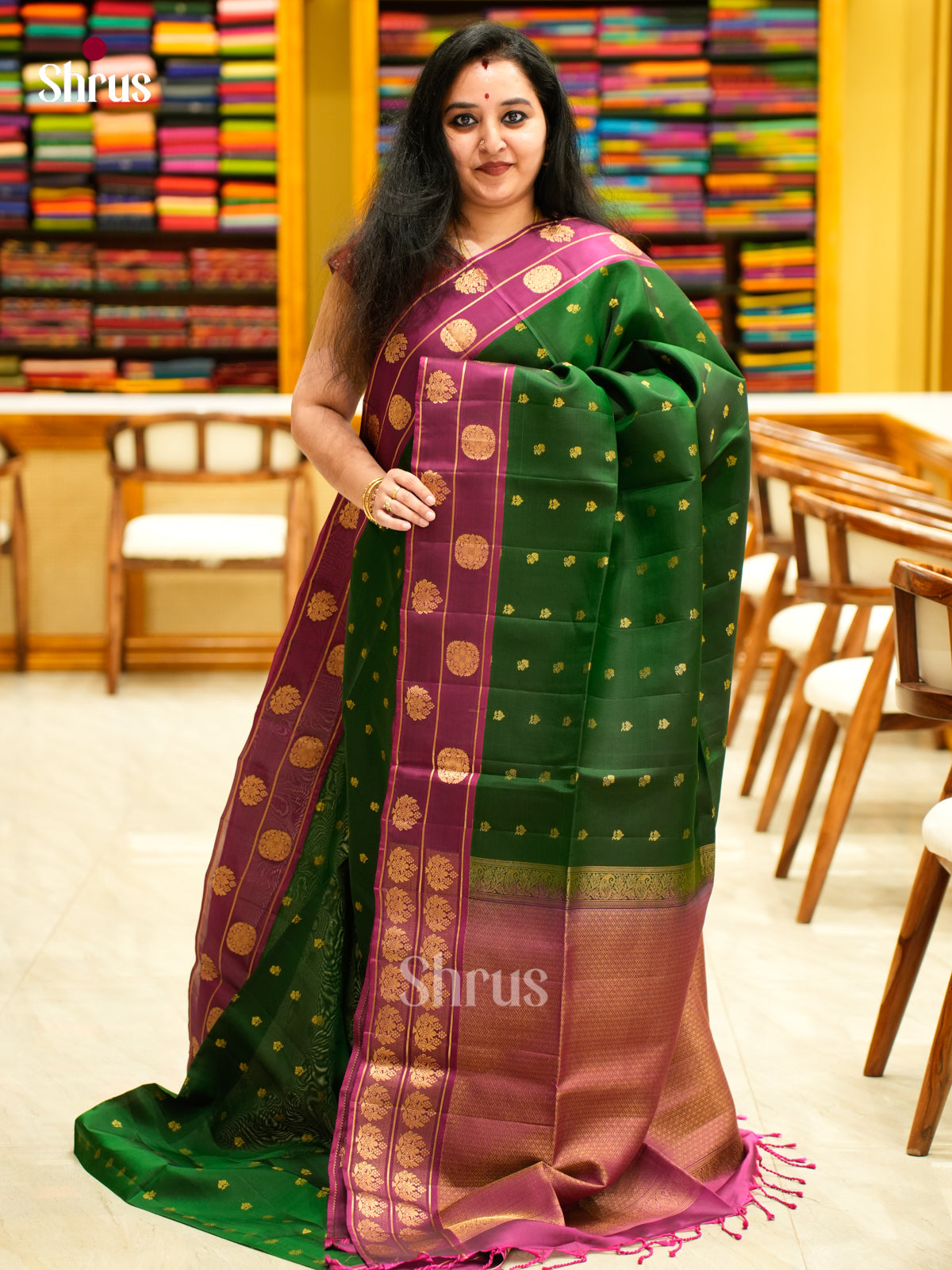 Softsilk-halfpure Saree - EES11089 - Shop on Shrus.com