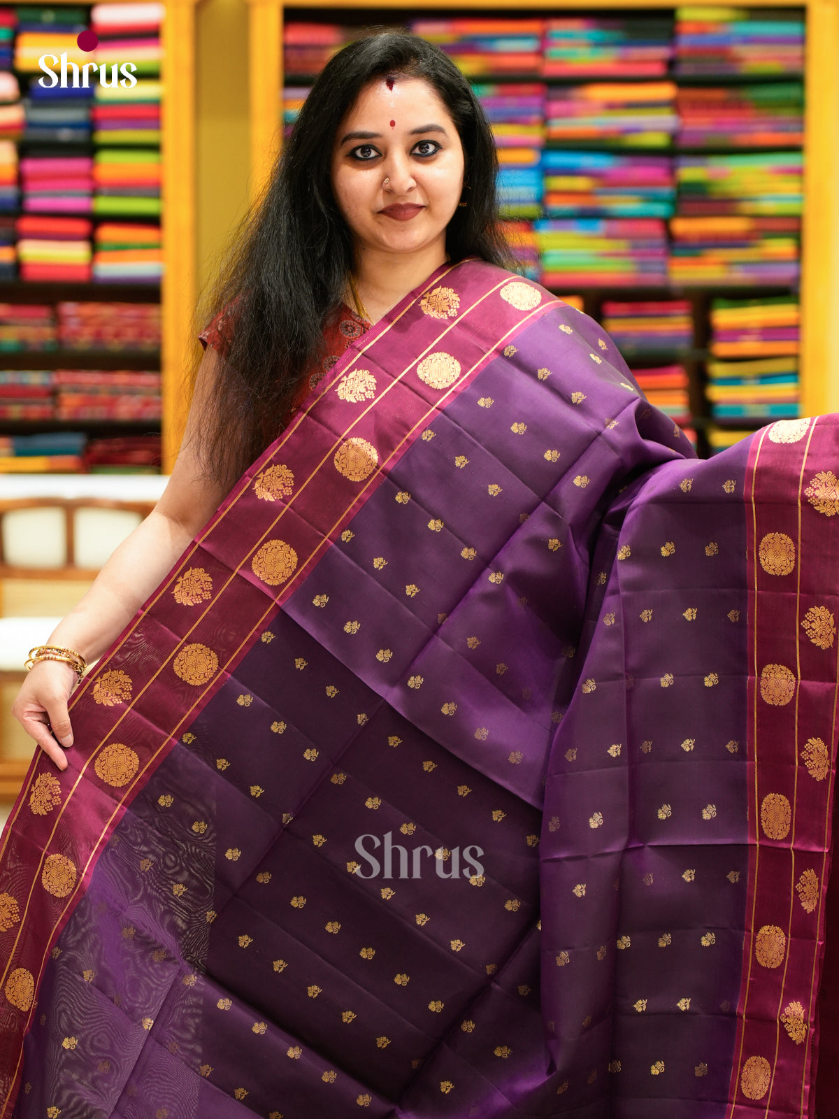 Softsilk-halfpure Saree - EES11090 - Shop on Shrus.com