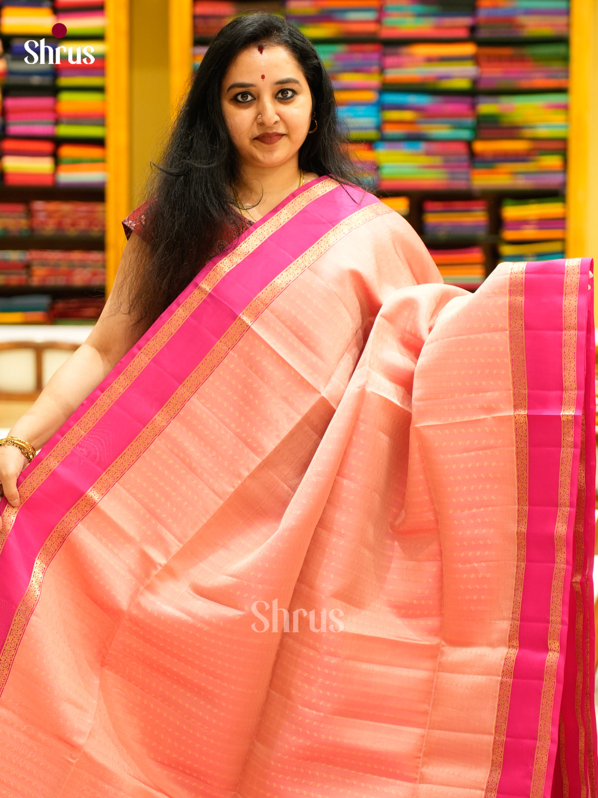 Softsilk-halfpure Saree - EES11092 - Shop on Shrus.com