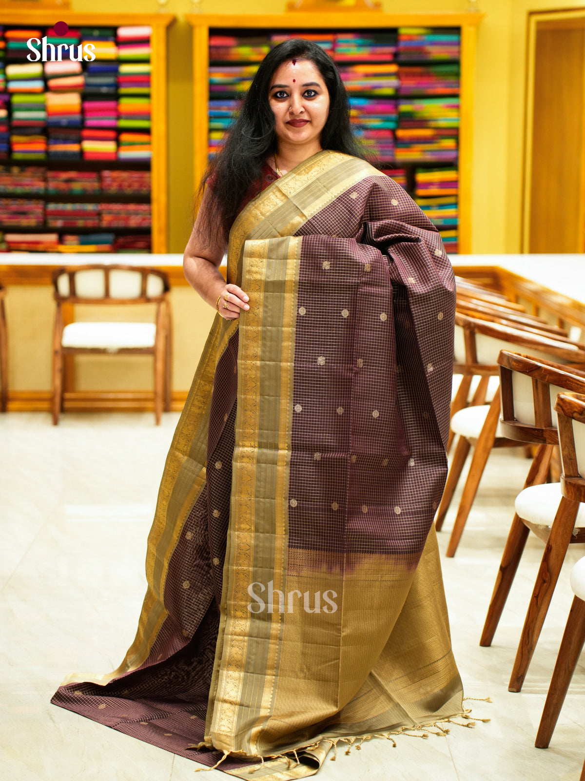 Softsilk-halfpure Saree - EES11093 - Shop on Shrus.com