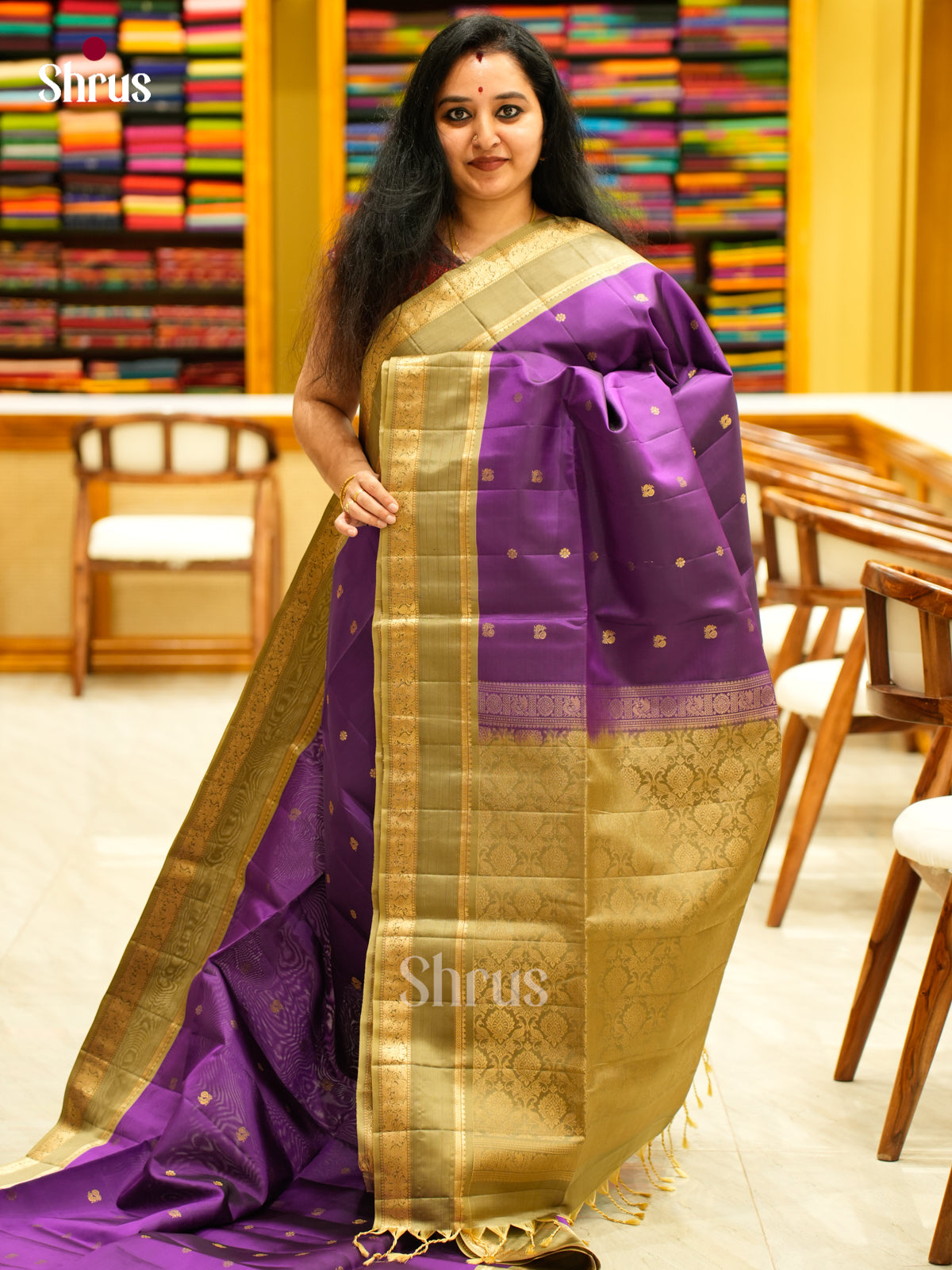 Softsilk-halfpure Saree - EES11098 - Shop on Shrus.com