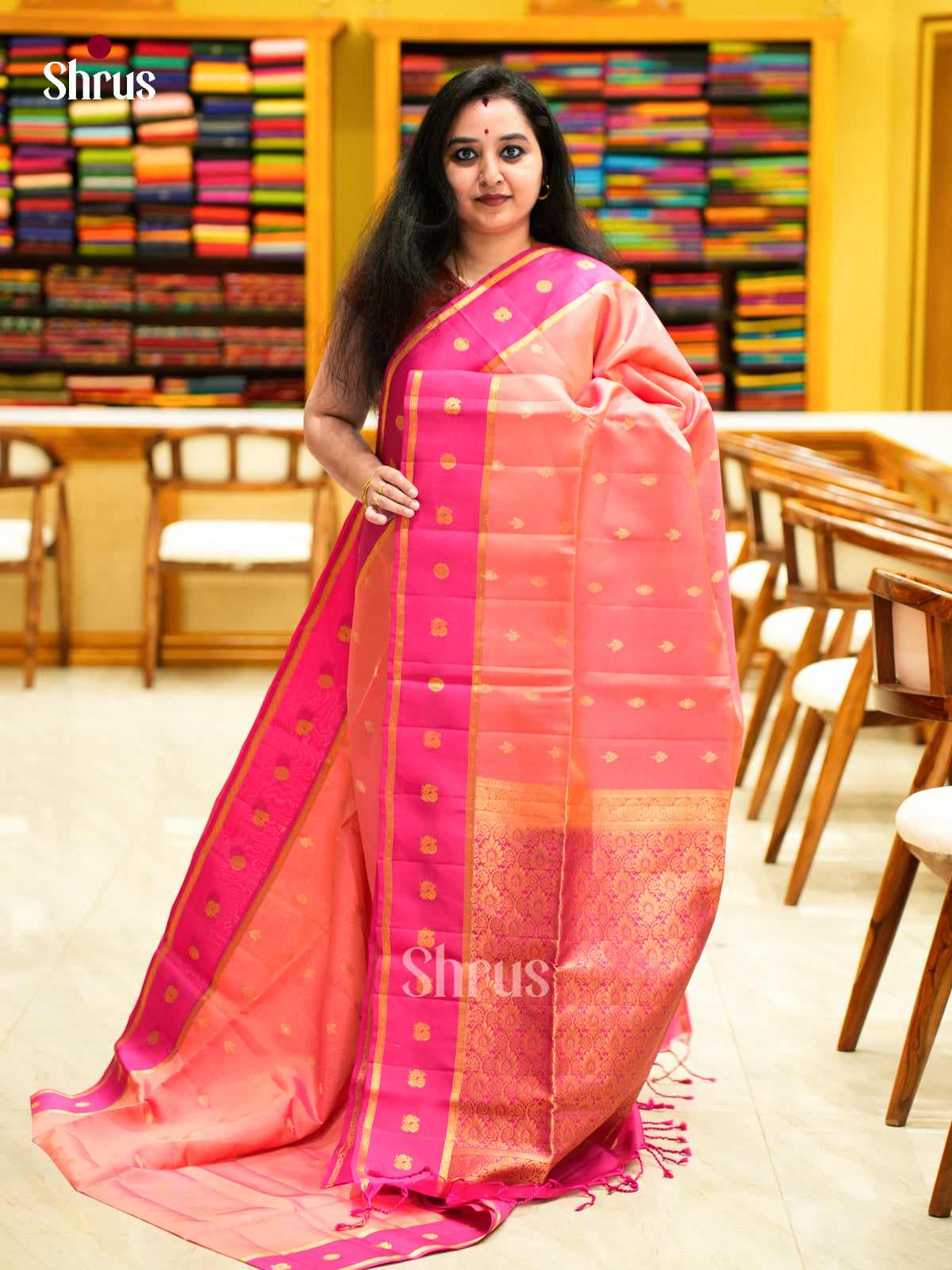 Softsilk-halfpure Saree - EES11106 - Shop on Shrus.com