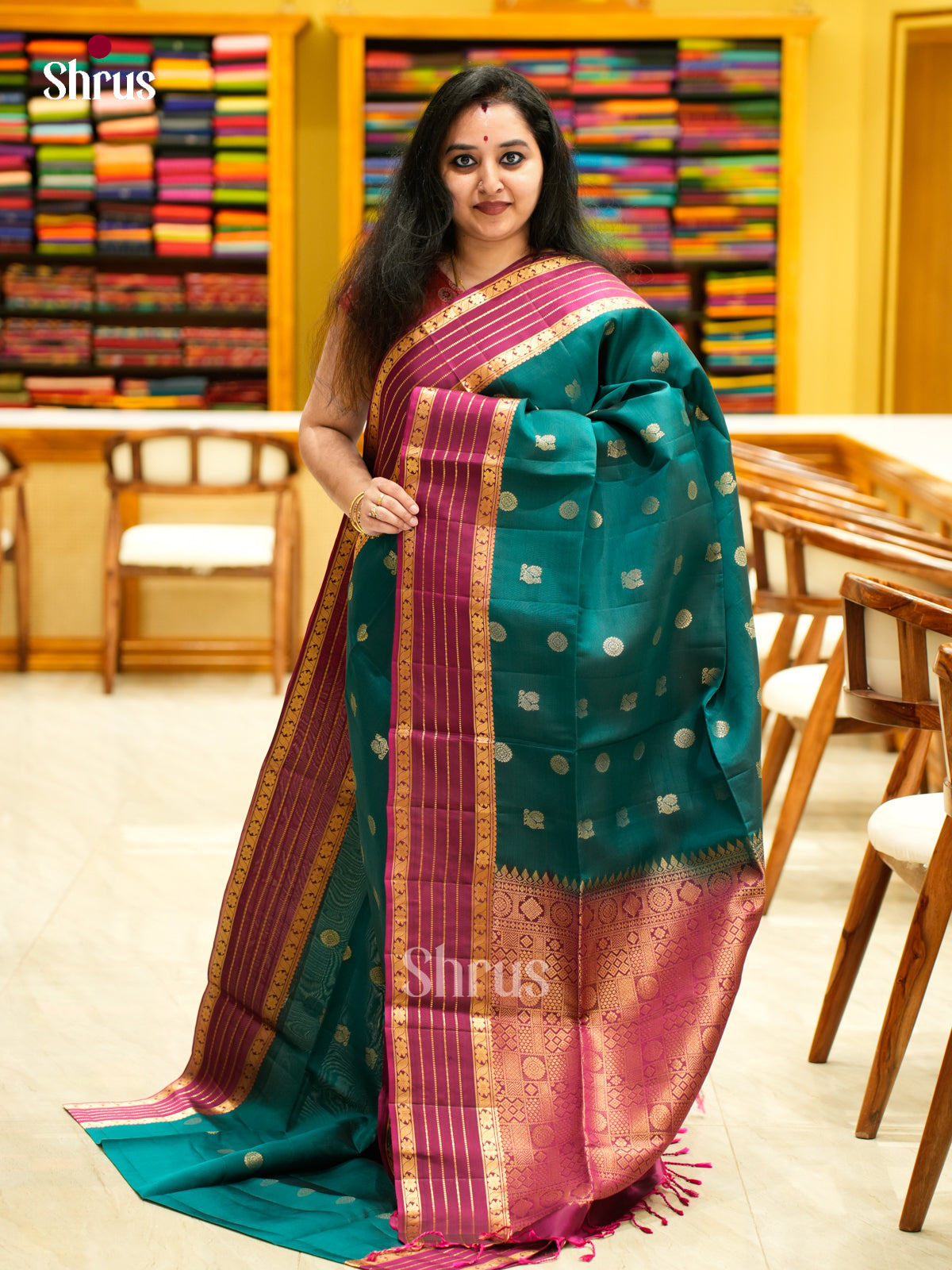 Softsilk-halfpure Saree - EES11107 - Shop on Shrus.com