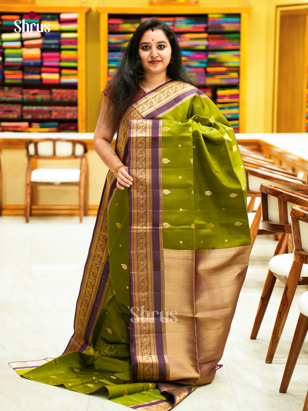 Softsilk-halfpure Saree - EES11110 - Shop on Shrus.com
