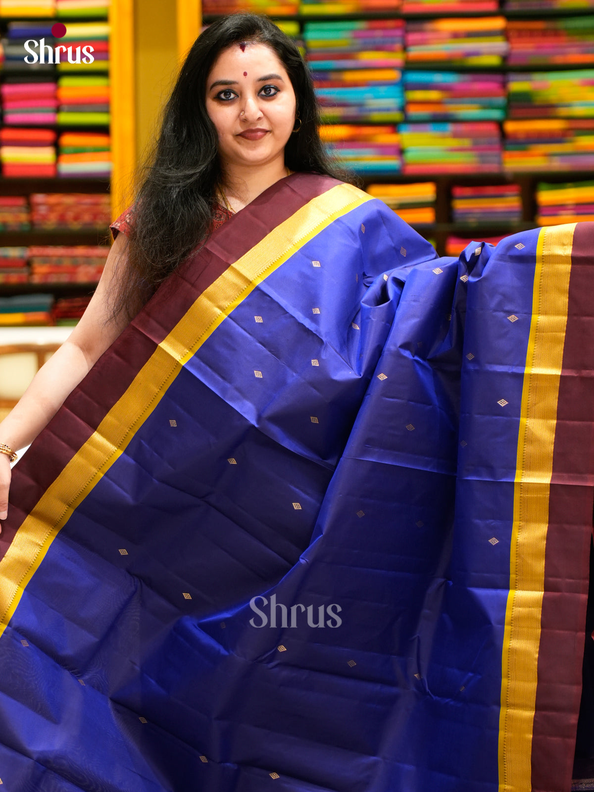 Kanchipuram silk Saree - EES11246 - Shop on Shrus.com
